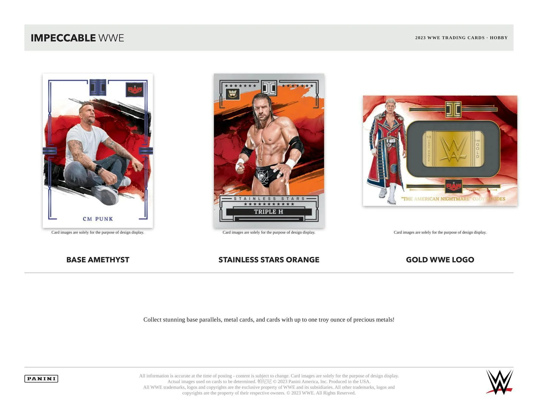 2023 Panini Impeccable WWE Wrestling Hobby Box - Image 6