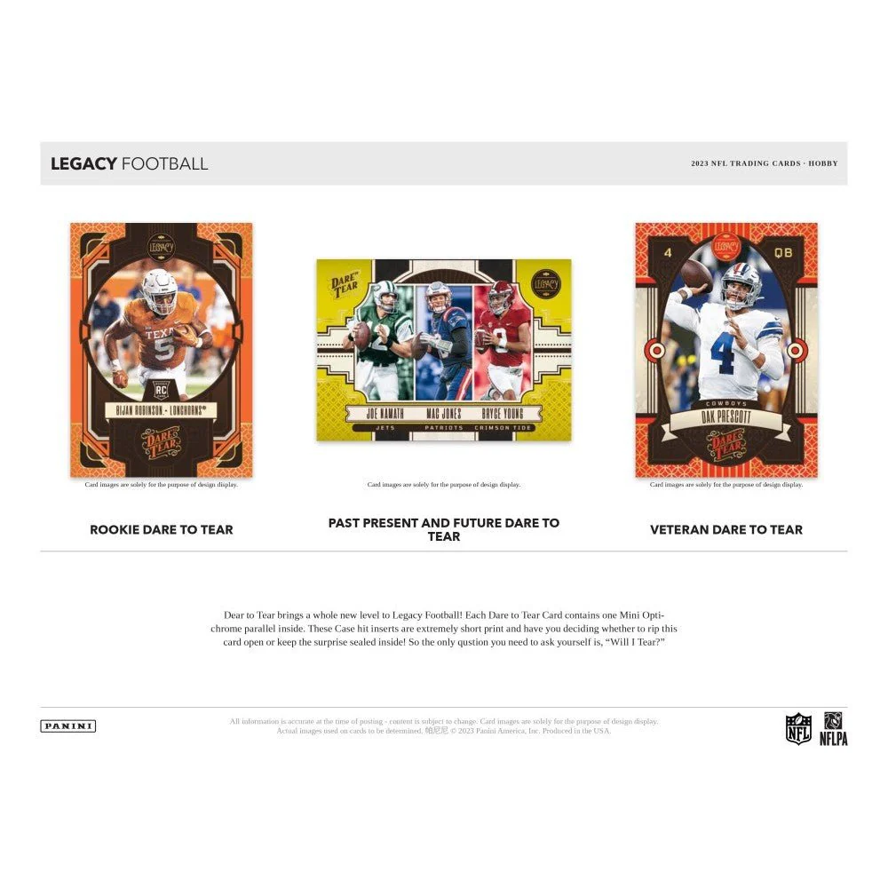 2023 Panini Legacy Football Hobby Box - Image 4