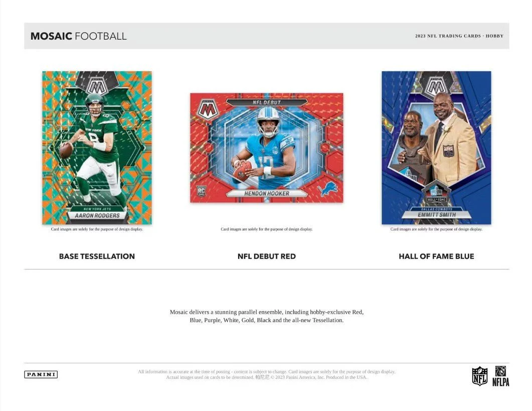 2023 Panini Mosaic Football Hobby Box - Image 3