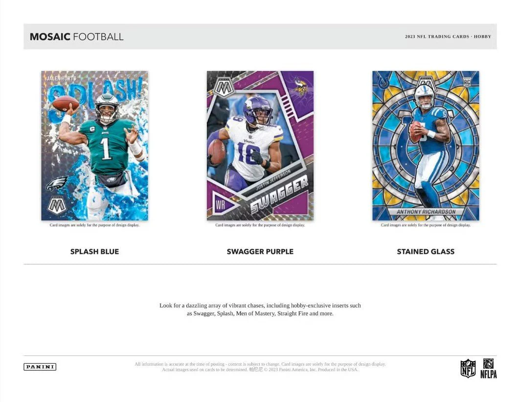 2023 Panini Mosaic Football Hobby Box - Image 4