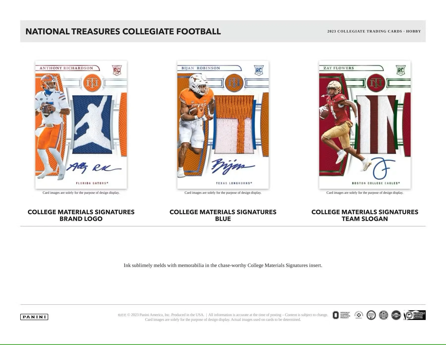 2023 Panini National Treasures Collegiate Football Hobby Box - Image 4