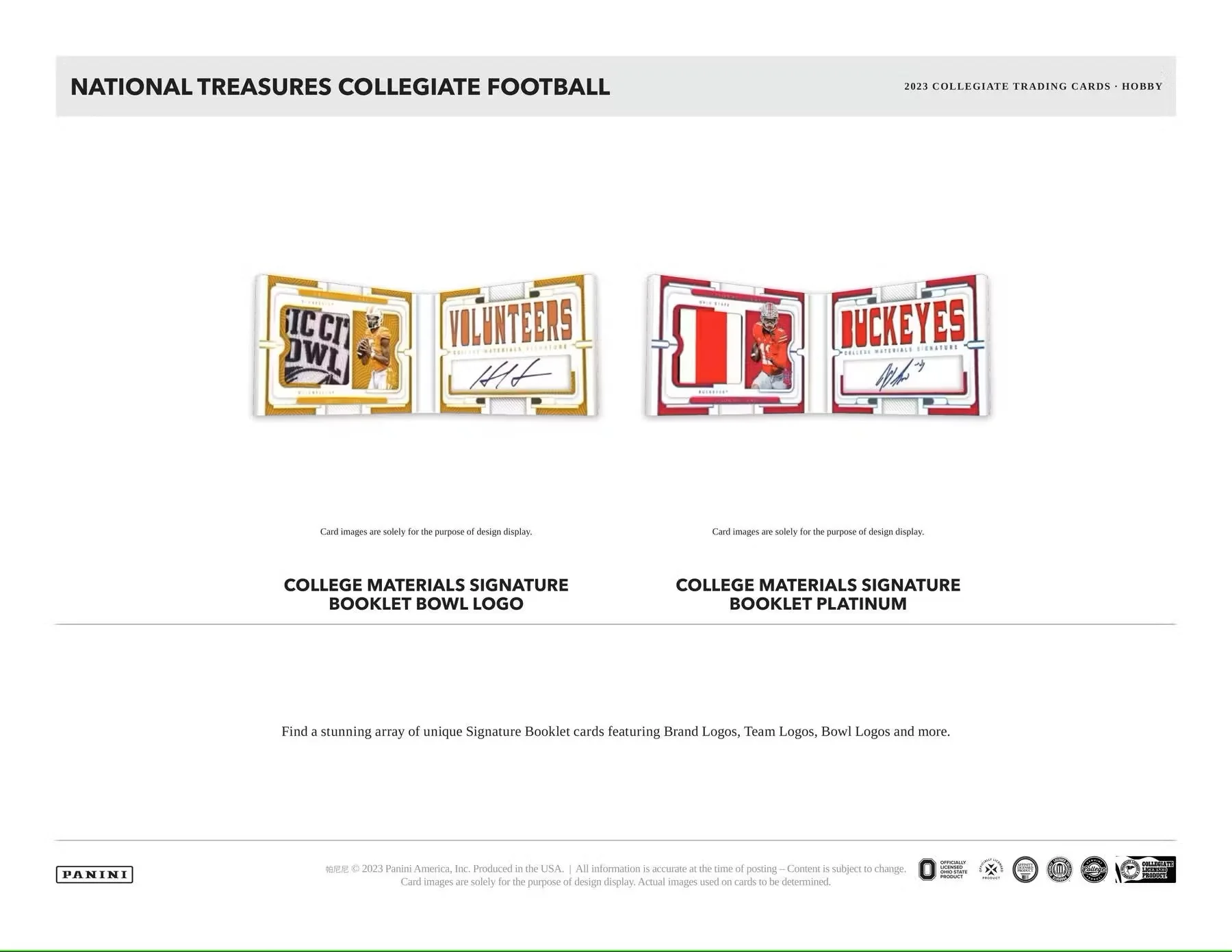 2023 Panini National Treasures Collegiate Football Hobby Box - Image 6