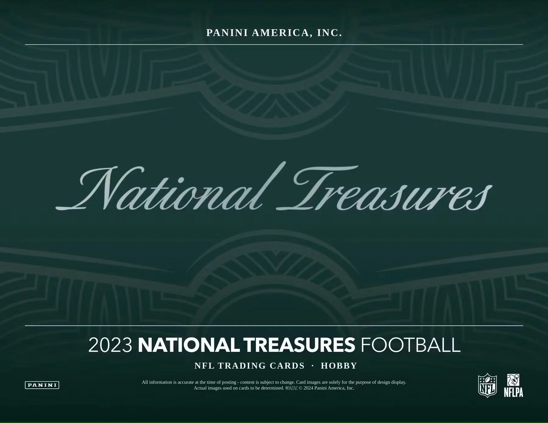 2023 Panini National Treasures Football Hobby Box - Image 3