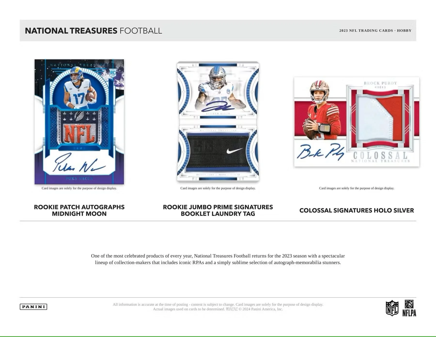 2023 Panini National Treasures Football Hobby Box - Image 4