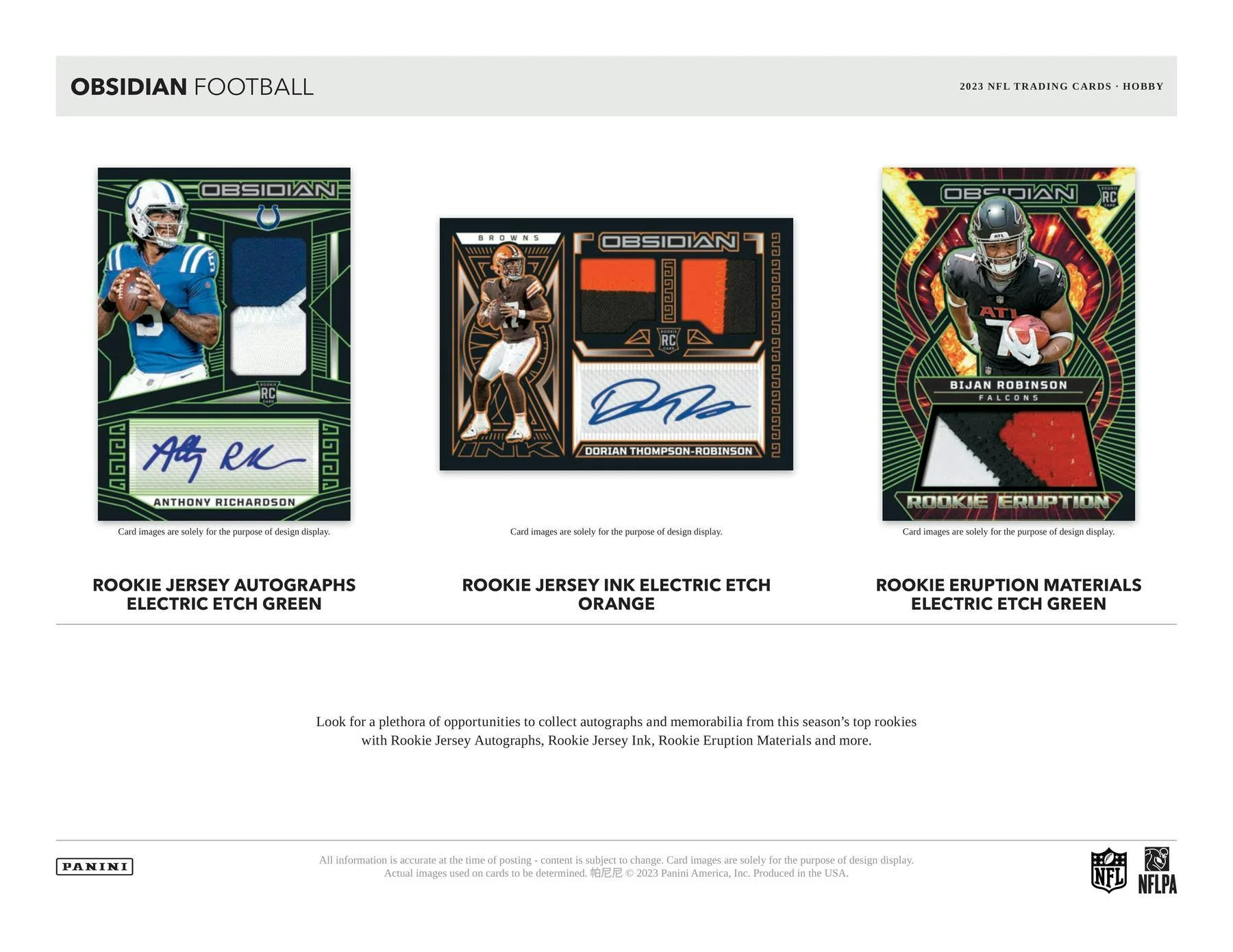 2023 Panini Obsidian Football Hobby Box - Image 5