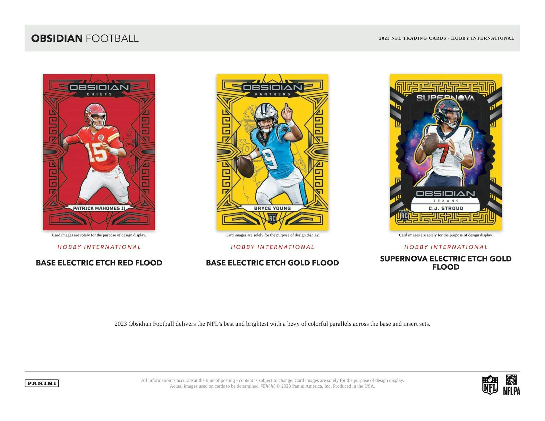 2023 Panini Obsidian Football International Hobby Box - Image 4
