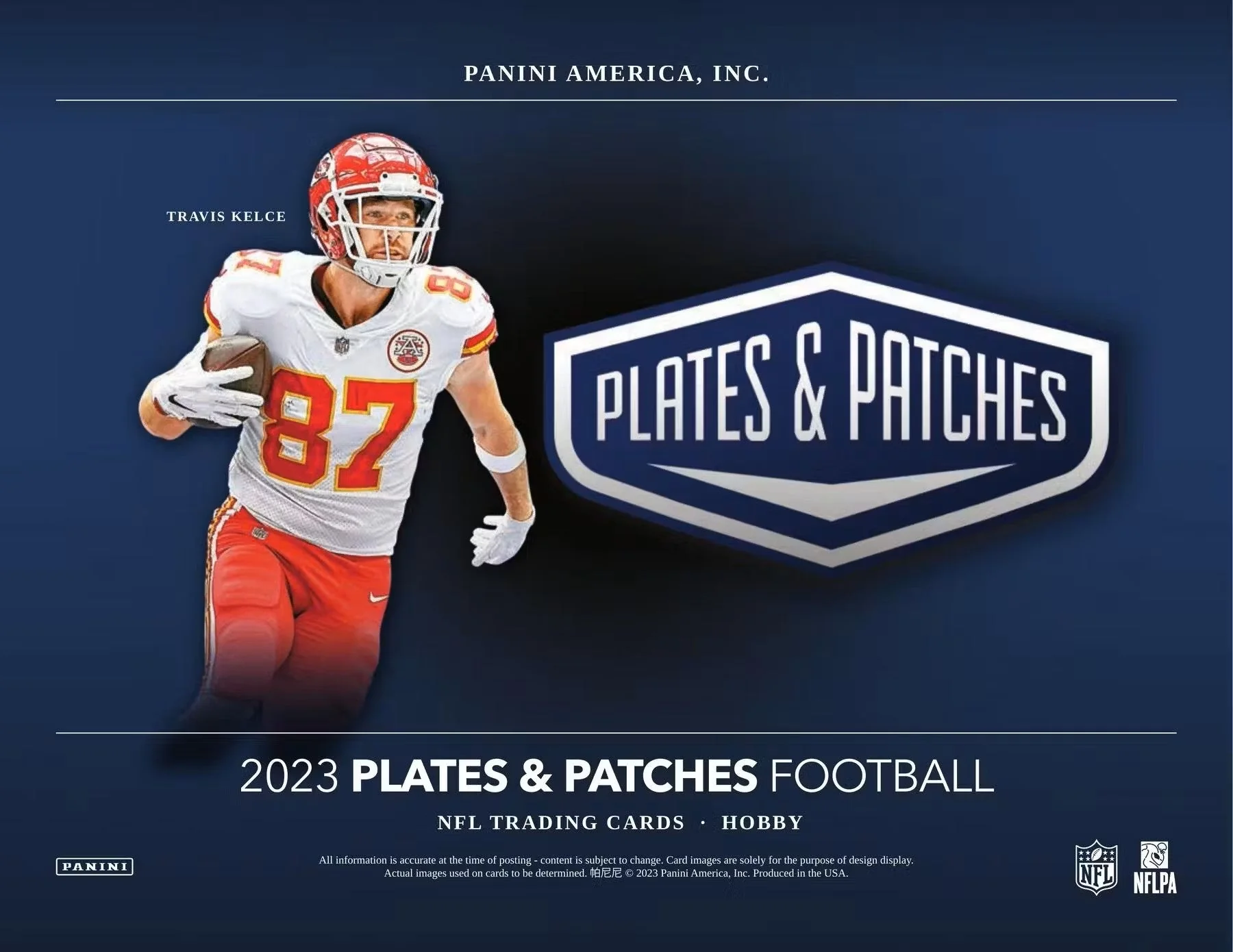 2023 Panini Plates and Patches Football Hobby Box - Image 3
