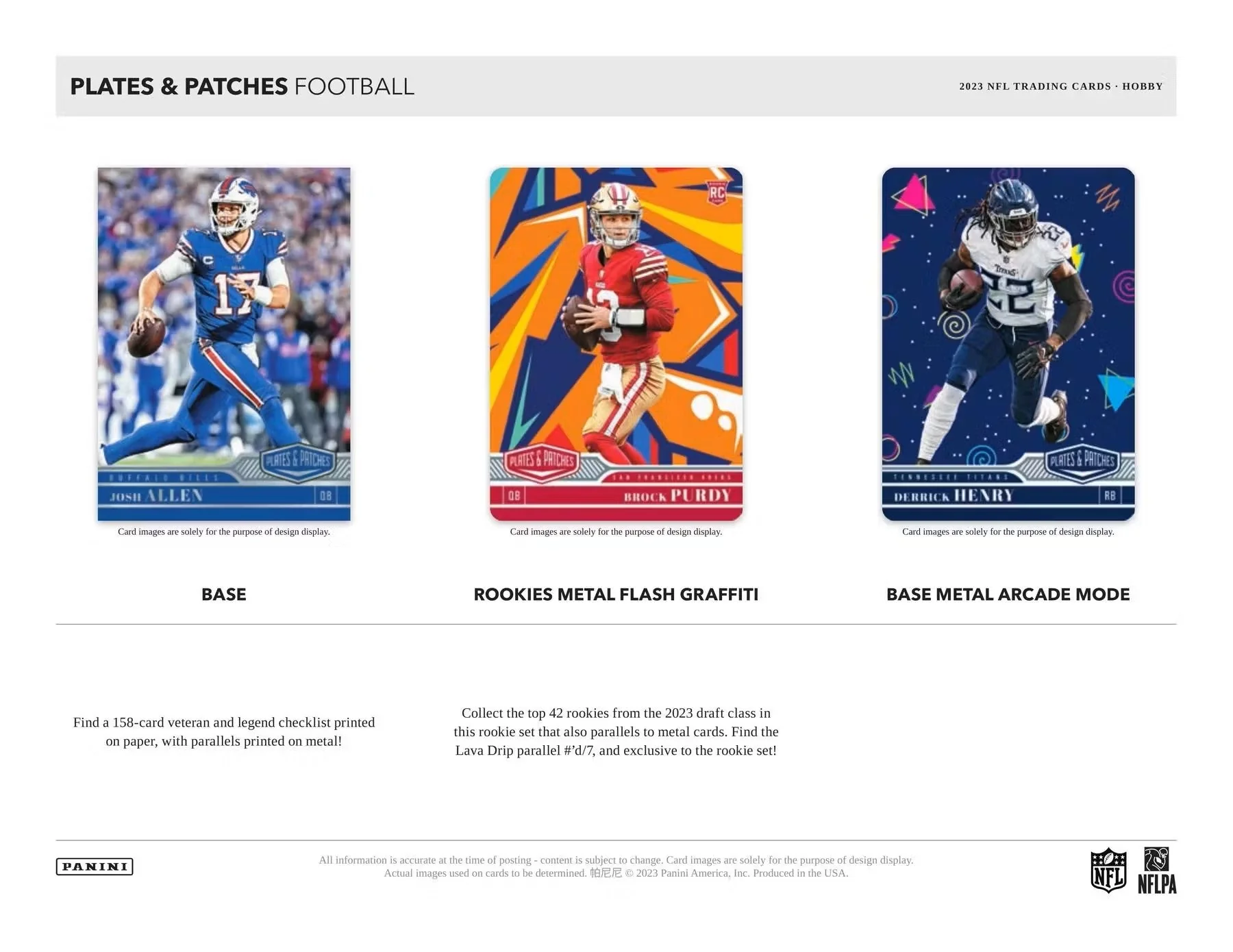 2023 Panini Plates and Patches Football Hobby Box - Image 4