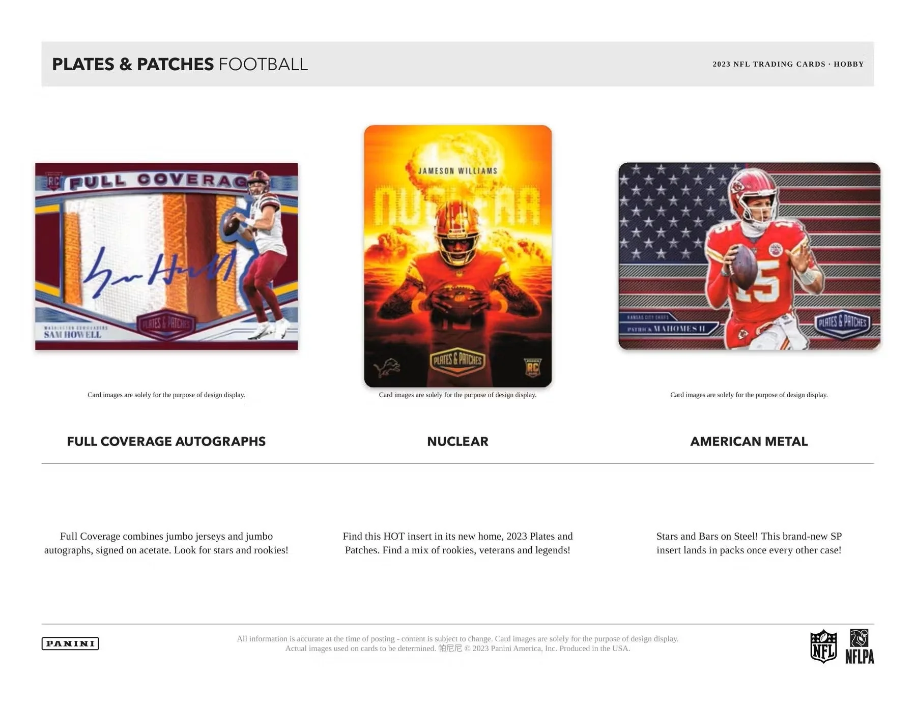 2023 Panini Plates and Patches Football Hobby Box - Image 6