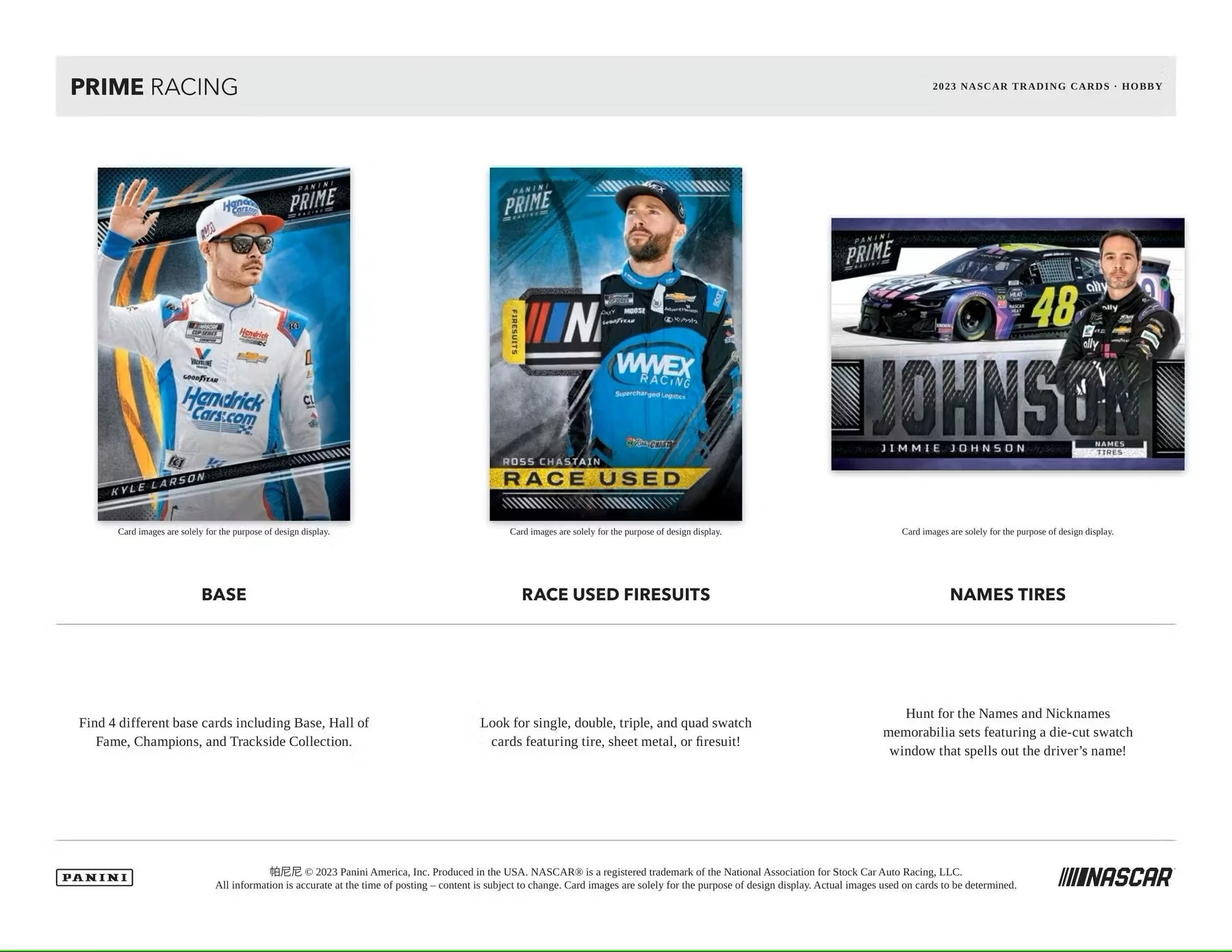 2023 Panini Prime Racing Hobby Box - Image 4