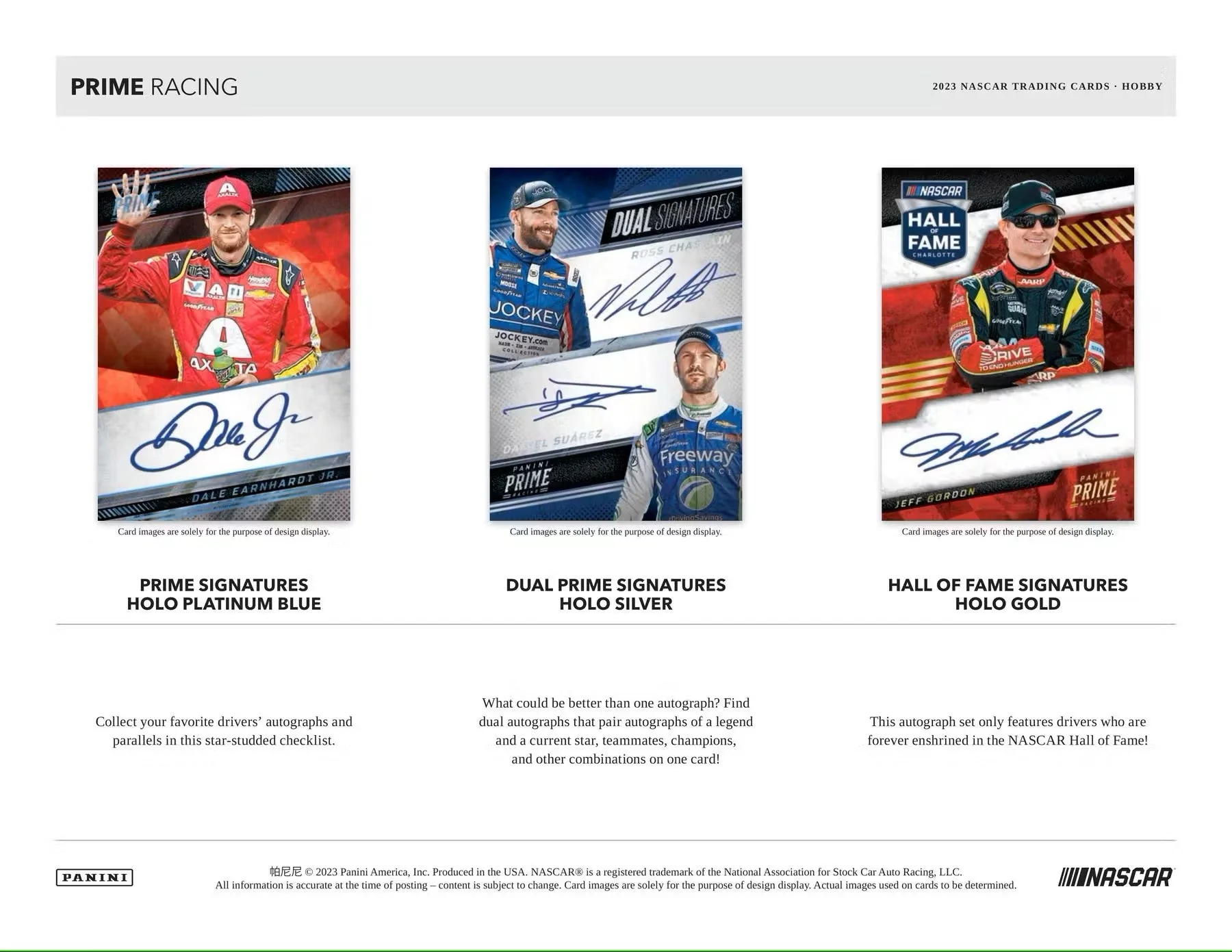 2023 Panini Prime Racing Hobby Box - Image 5