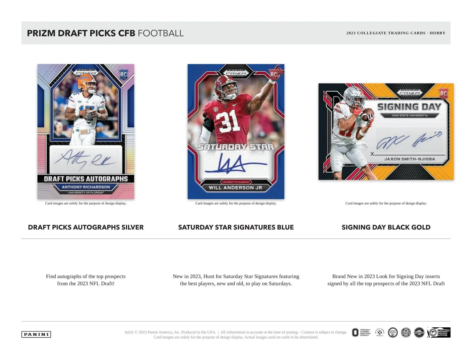 2023 Panini Prizm Draft Picks Football Hobby Box - Image 5