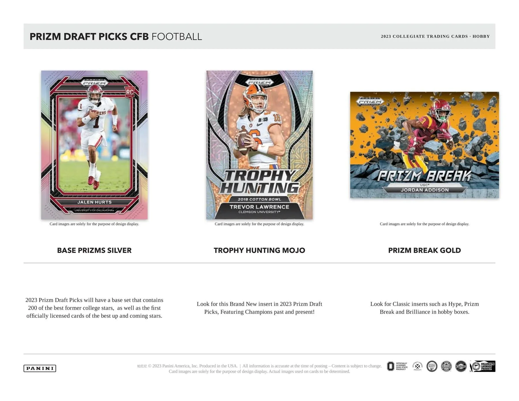 2023 Panini Prizm Draft Picks Football Hobby Box - Image 7