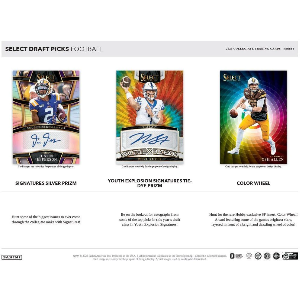 2023 Panini Select Draft Picks Football Hobby Box - Image 3