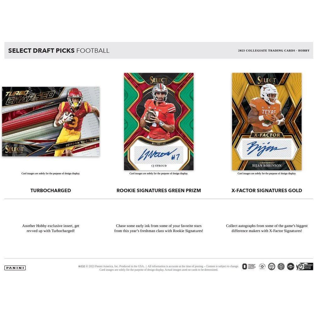2023 Panini Select Draft Picks Football Hobby Box - Image 4