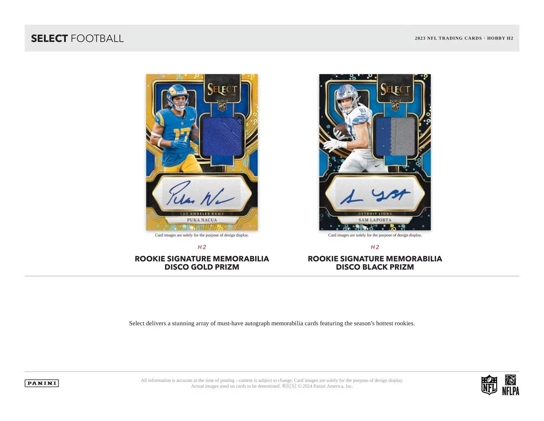 2023 Panini Select Football H2 Box - Image 5