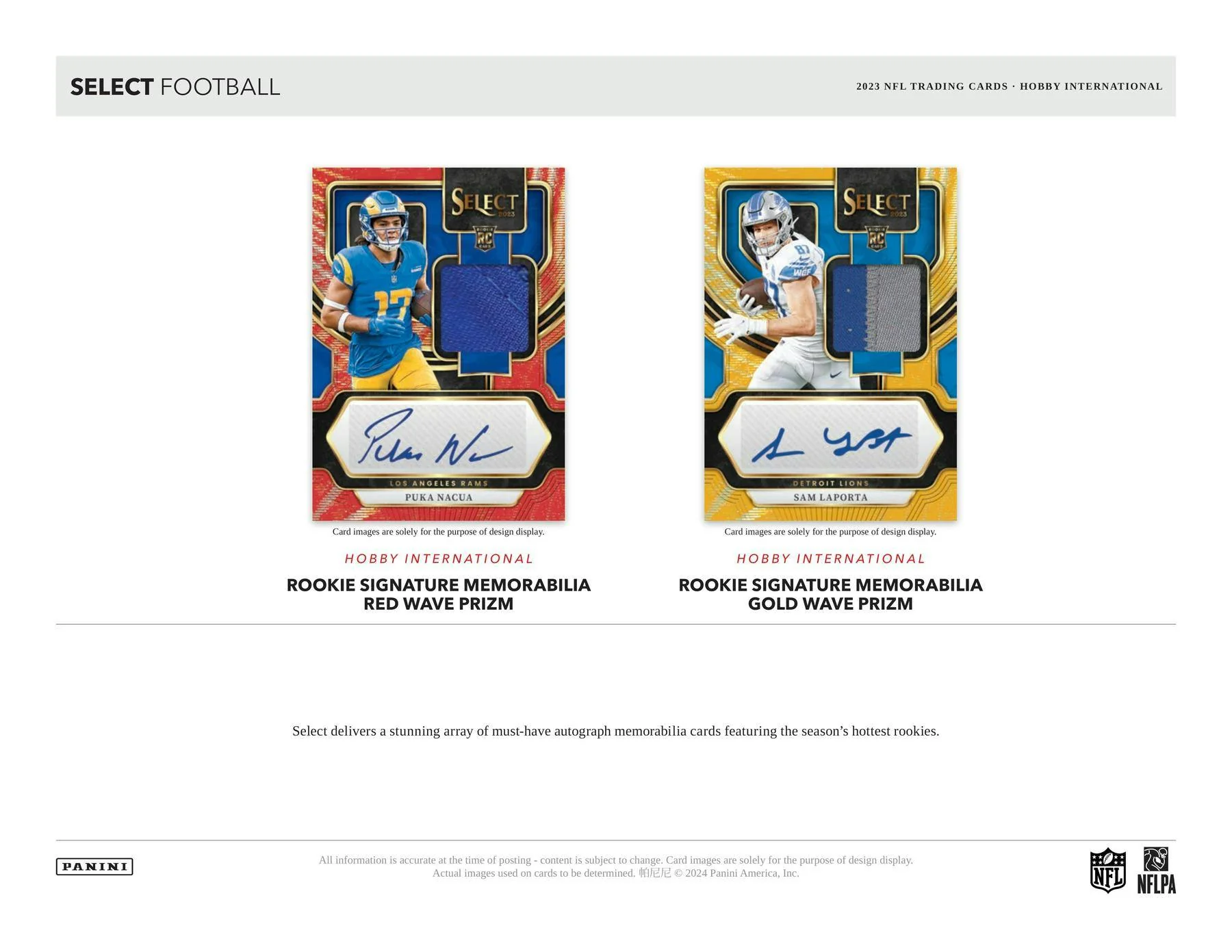 2023 Panini Select Football International Hobby Box - Image 5