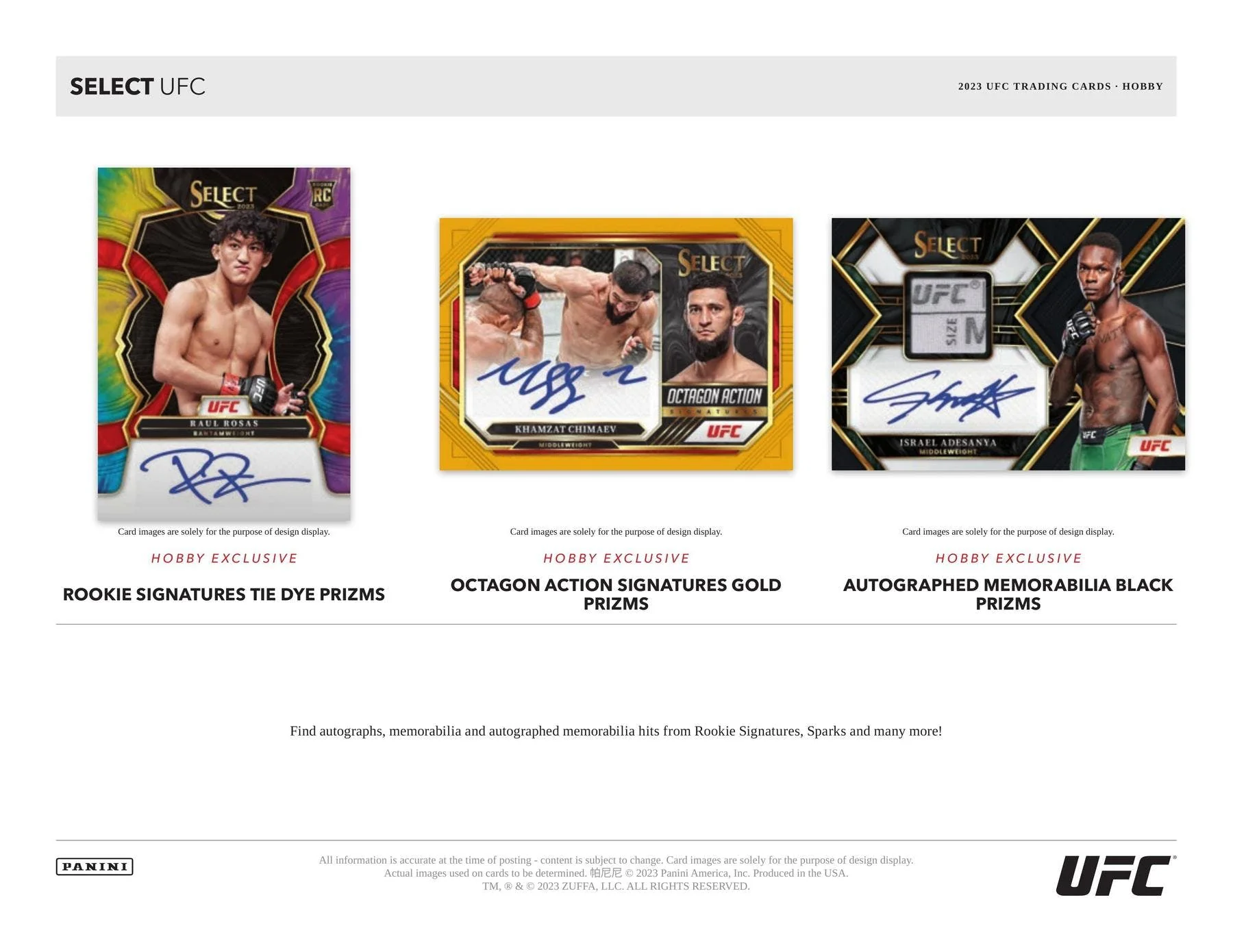 2023 Panini Select UFC Hobby Box - Image 6