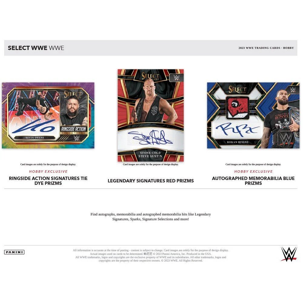 2023 Panini Select WWE Hobby Box - Image 3