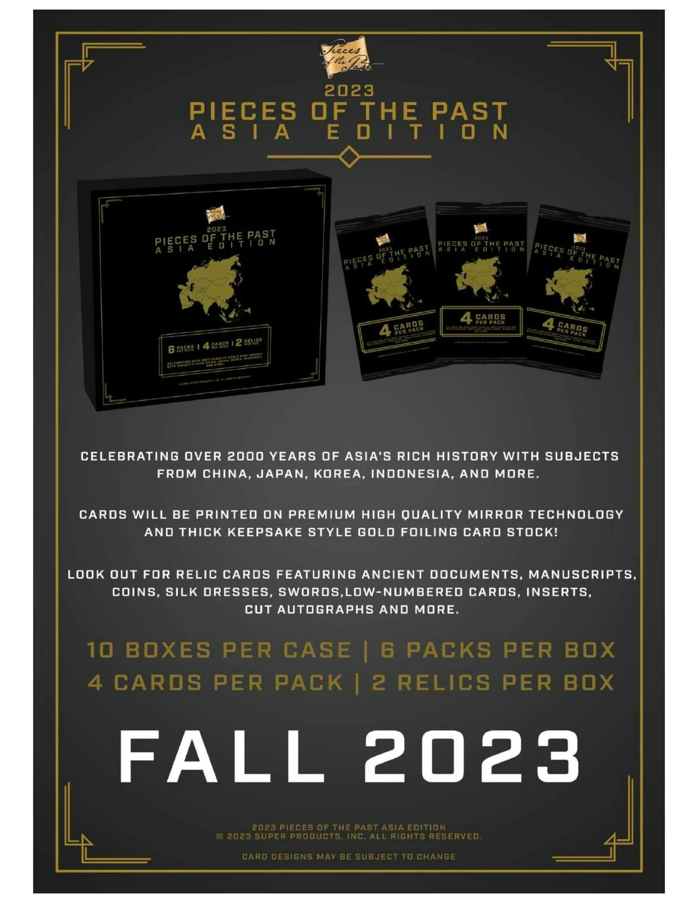 2023 Pieces of the Past Asia Edition Hobby Box | Columbia Sports Cards