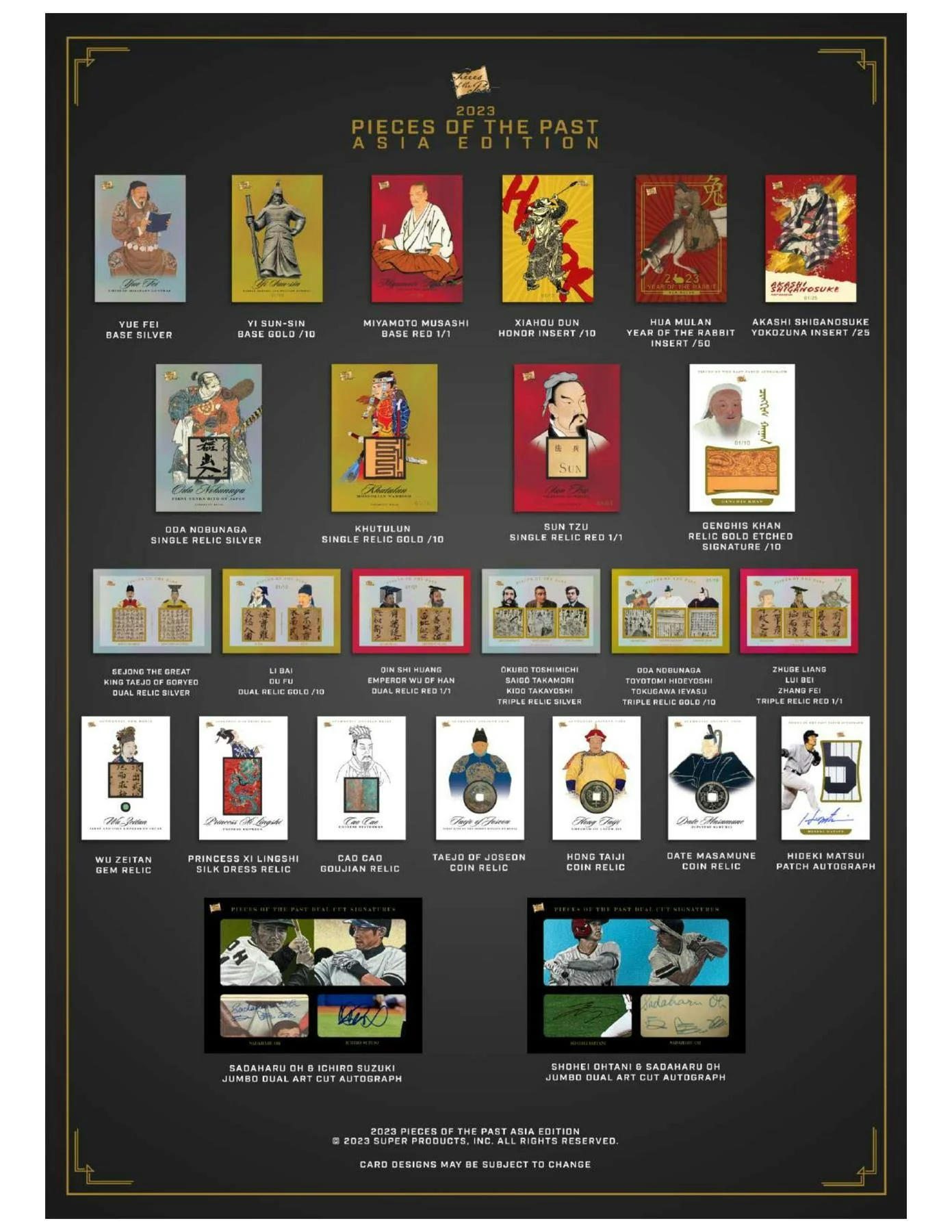 2023 Pieces of the Past Asia Edition Hobby Box | Columbia Sports Cards - Image 2