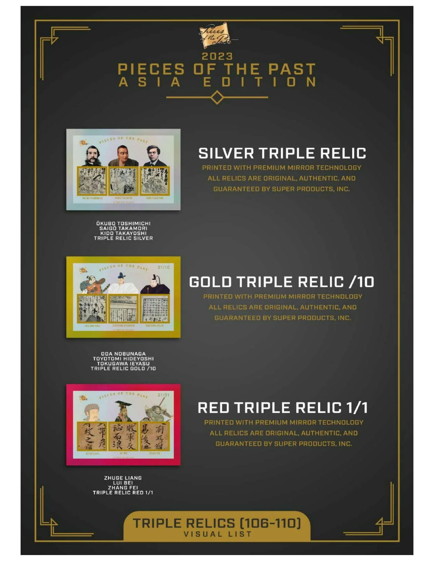 2023 Pieces of the Past Asia Edition Hobby Box | Columbia Sports Cards - Image 6