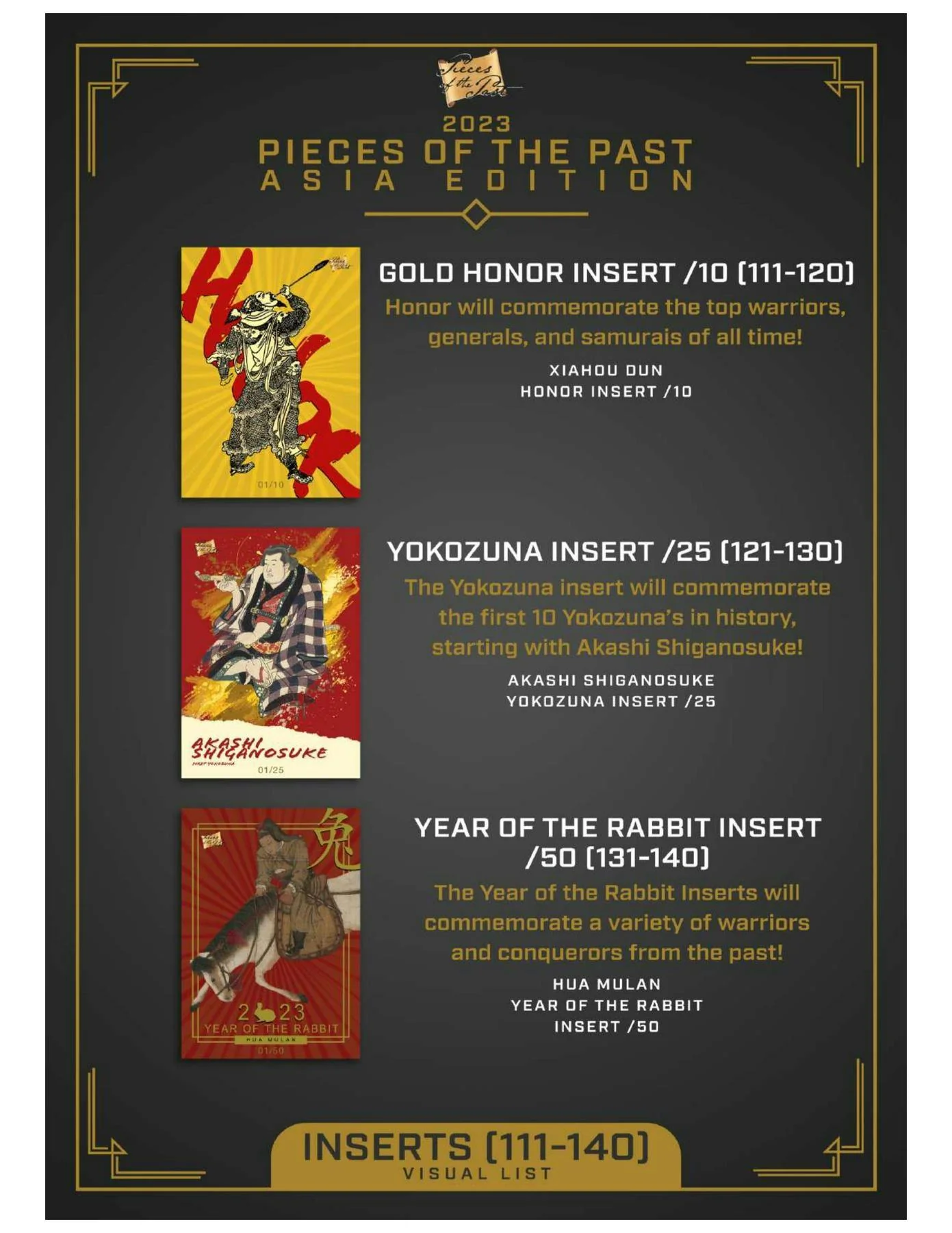 2023 Pieces of the Past Asia Edition Hobby Box | Columbia Sports Cards - Image 7