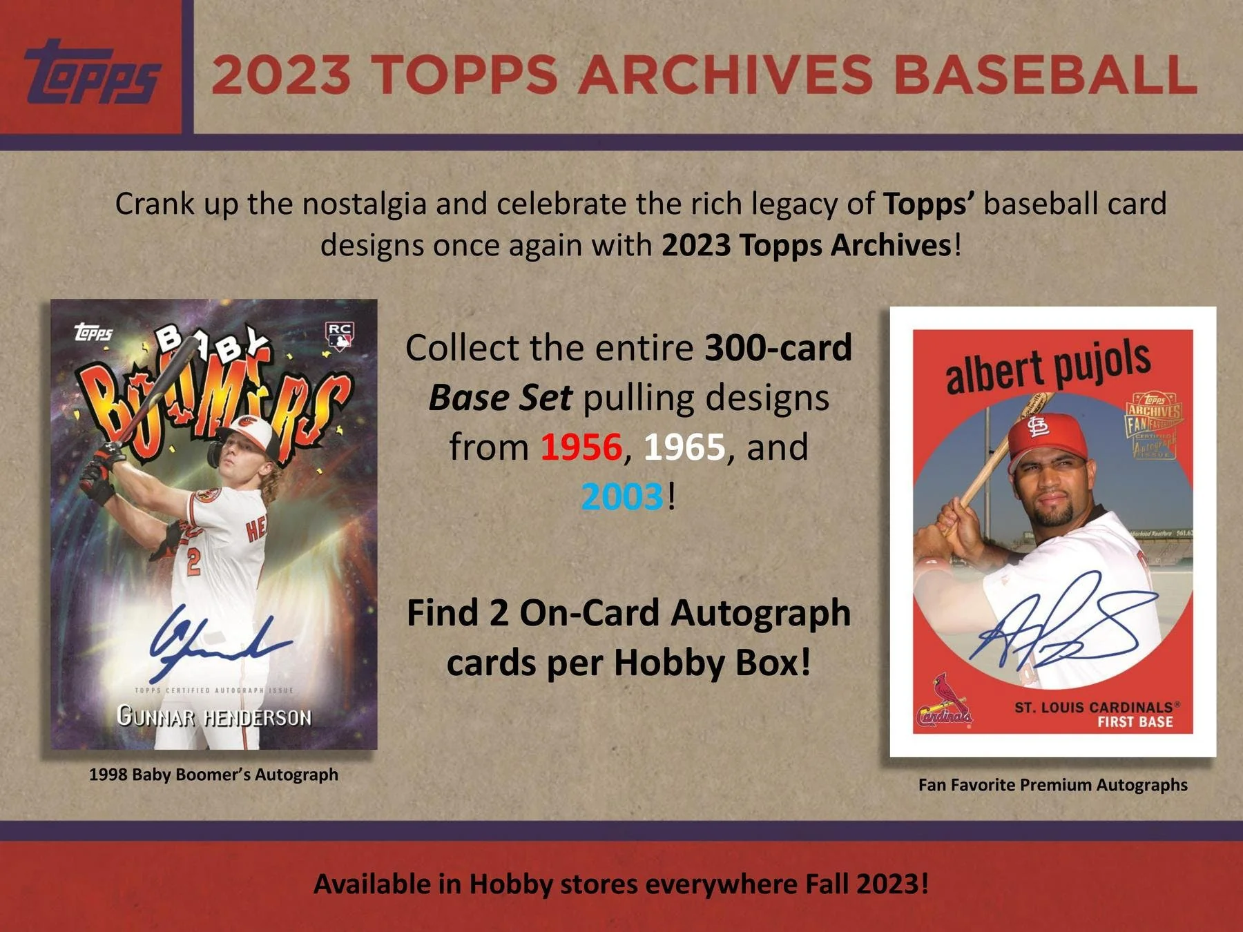 2023 Topps Archives Baseball Hobby Box - Image 4