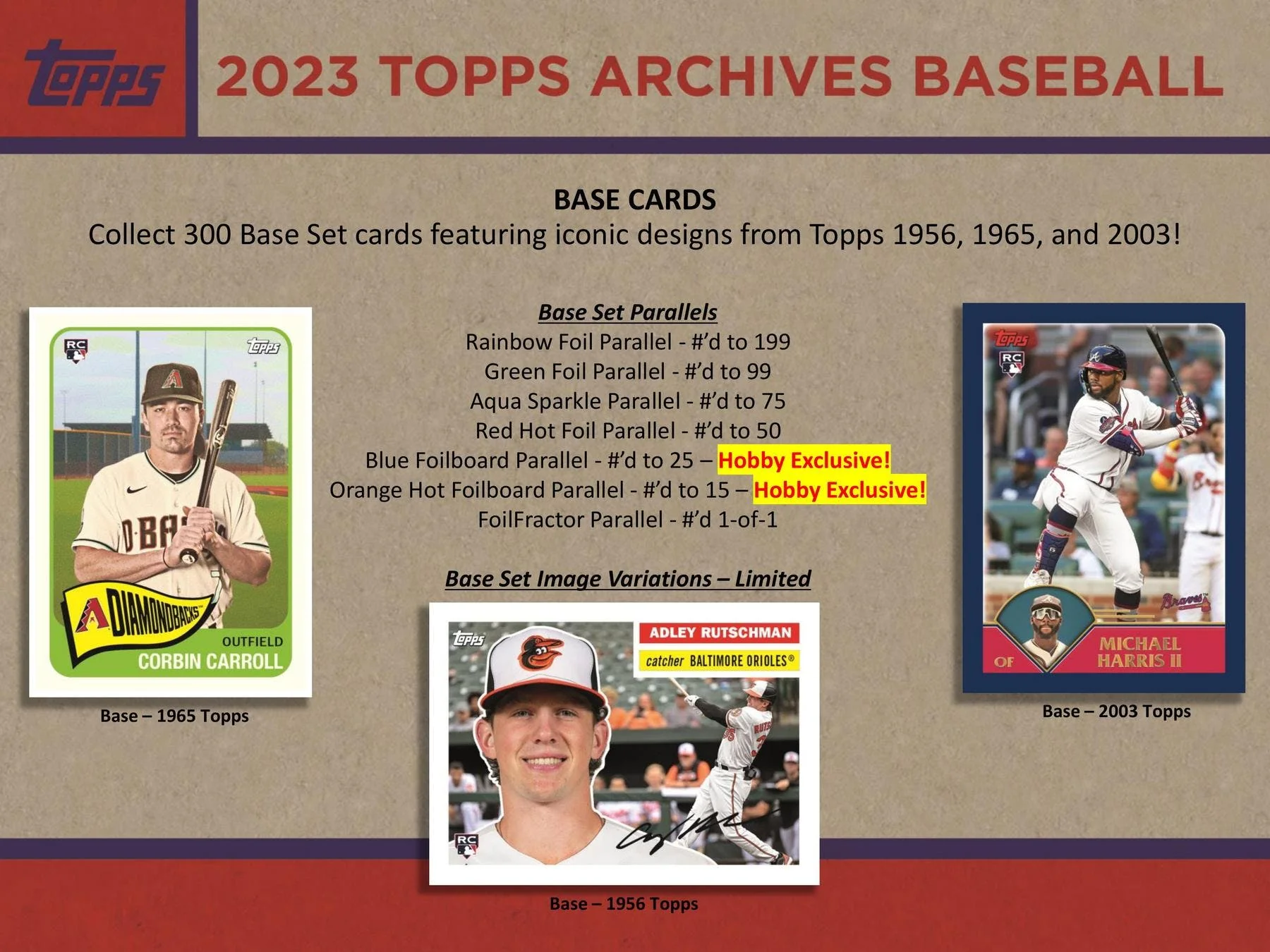 2023 Topps Archives Baseball Hobby Box - Image 5