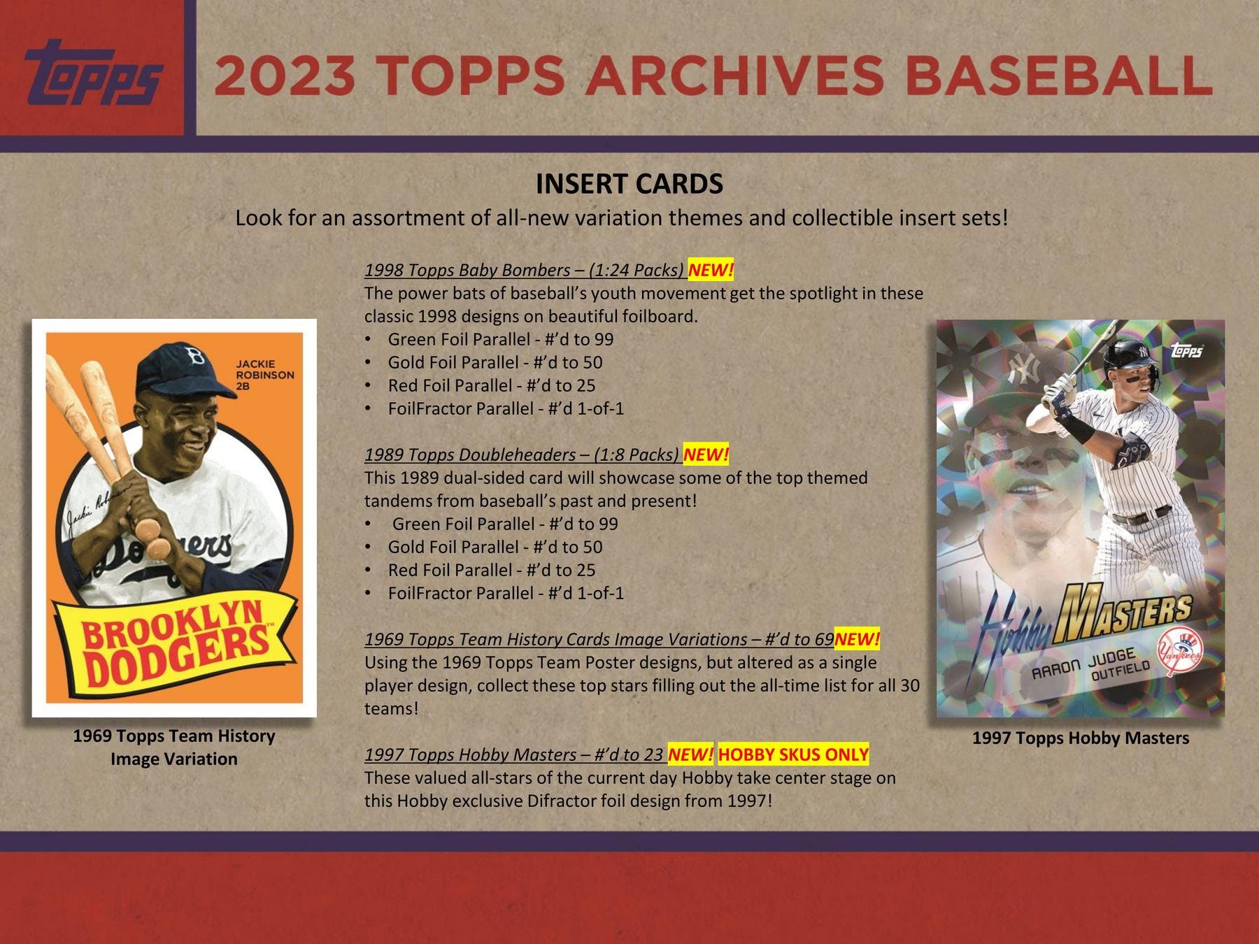 2023 Topps Archives Baseball Hobby Box - Image 7