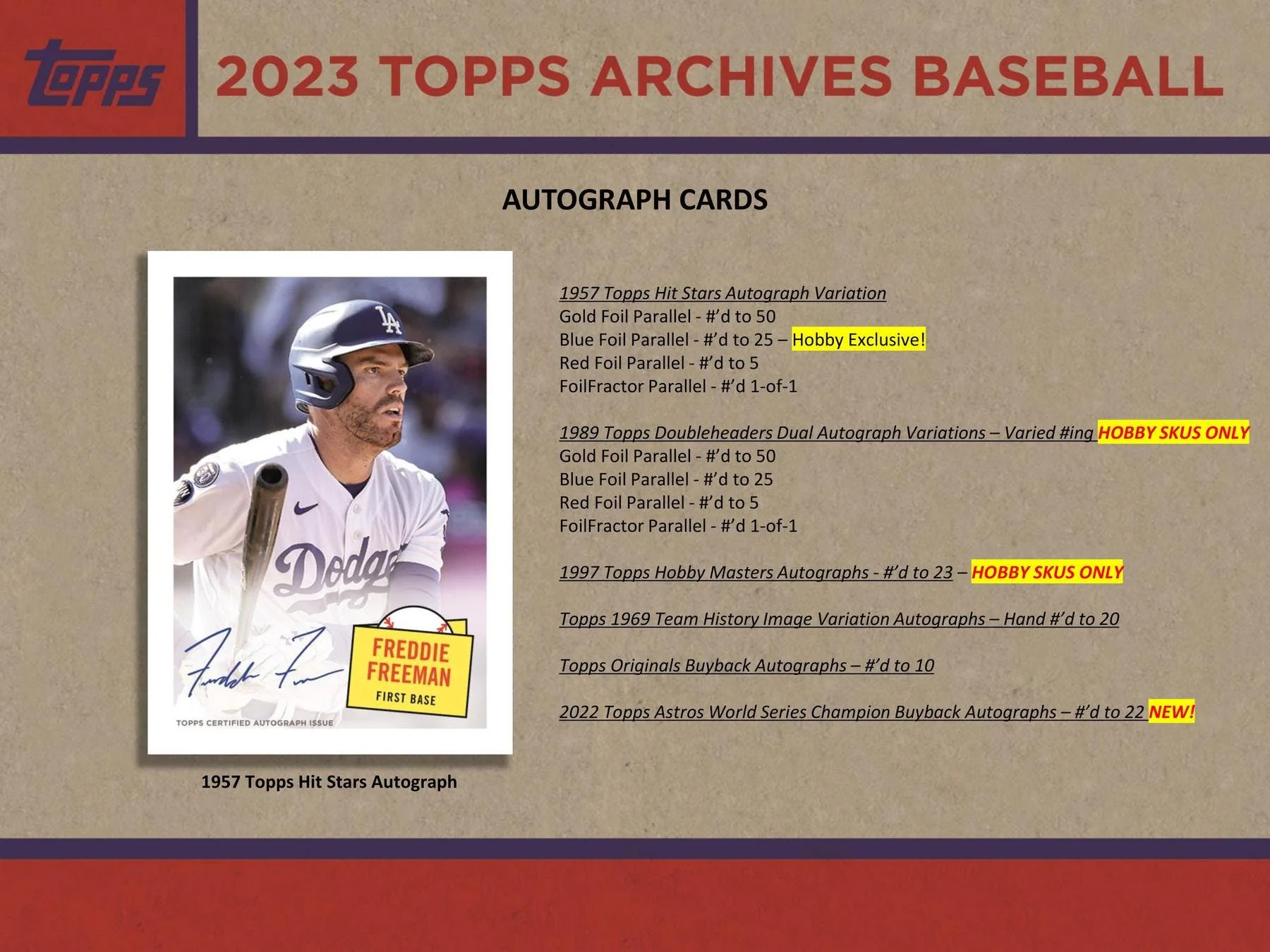 2023 Topps Archives Baseball Hobby Box - Image 9