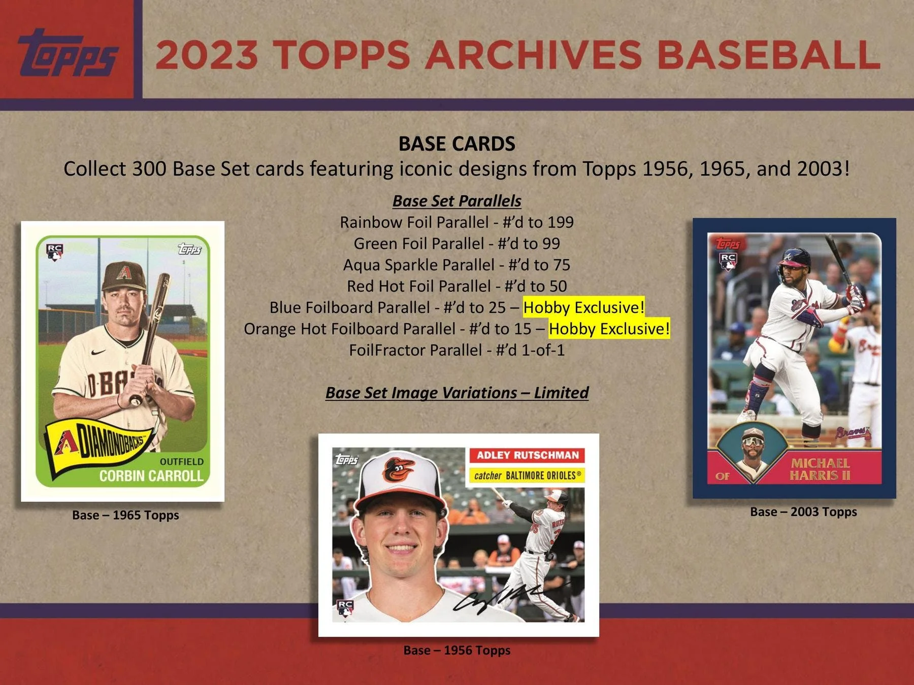 2023 Topps Archives Baseball Hobby Collector's Tin (Box) - Image 4