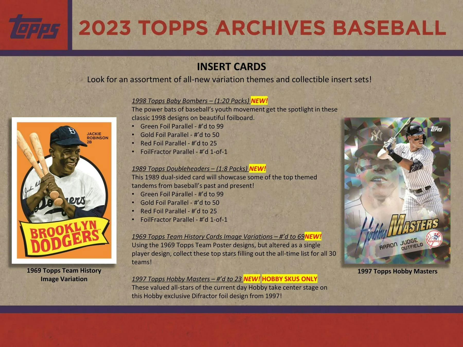 2023 Topps Archives Baseball Hobby Collector's Tin (Box) - Image 6