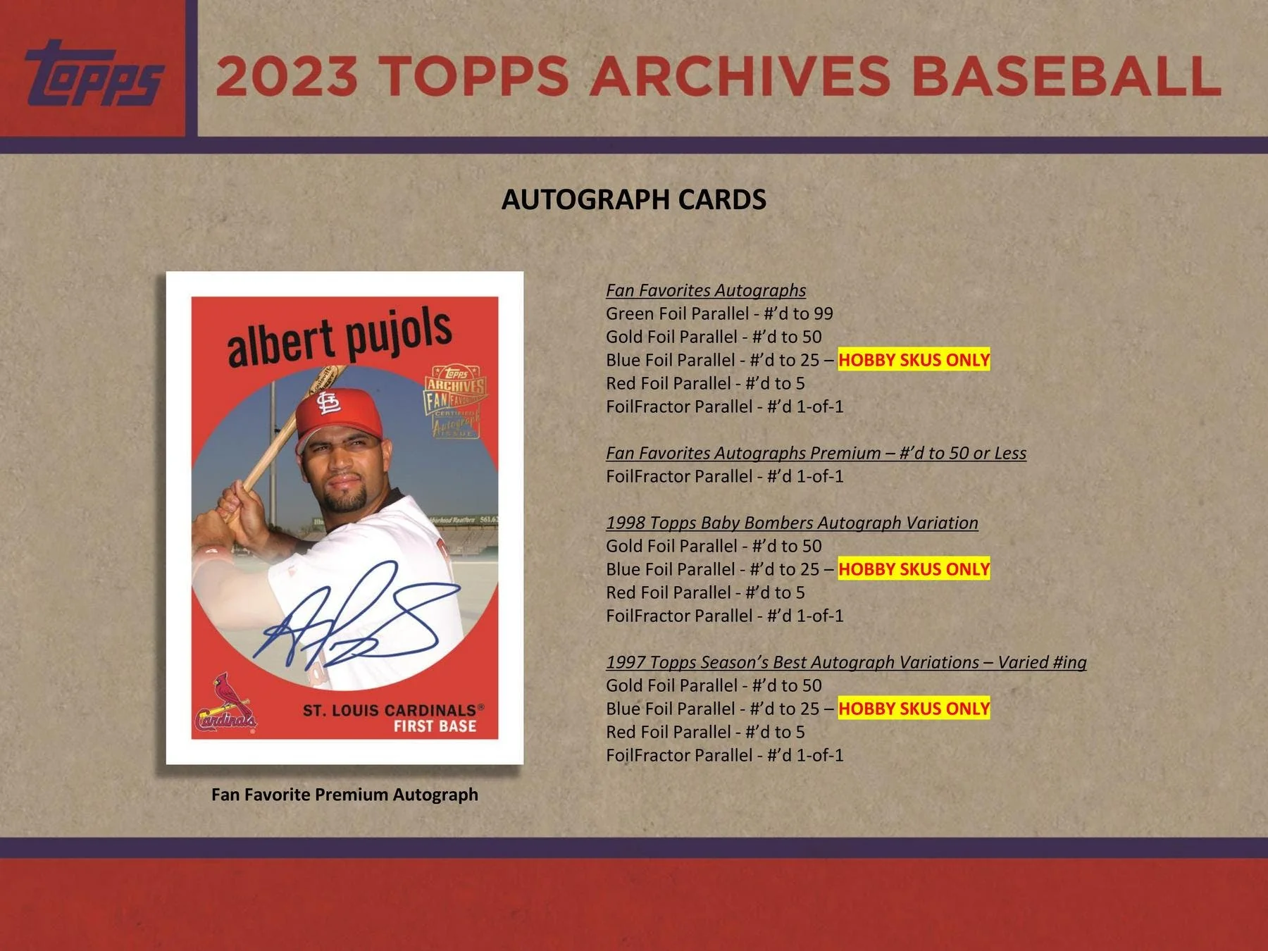 2023 Topps Archives Baseball Hobby Collector's Tin (Box) - Image 7