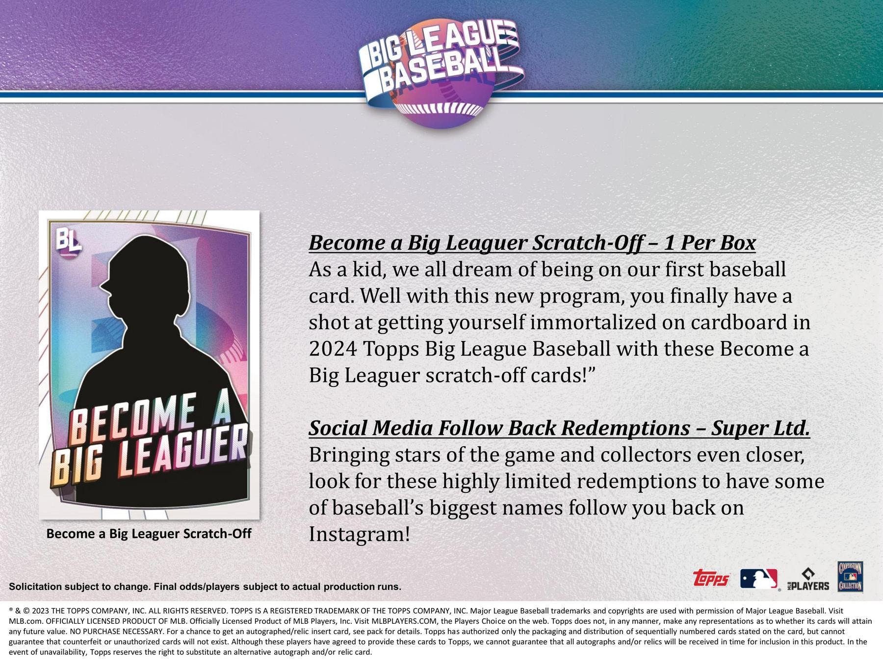 2023 Topps Big League Baseball Hobby Box - Image 9