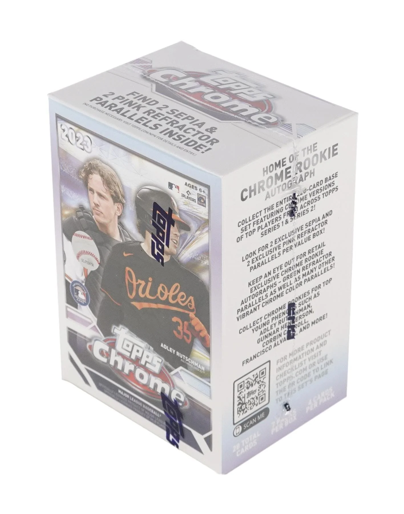 2023 Topps Chrome Baseball 8-Pack Blaster Box - Image 2