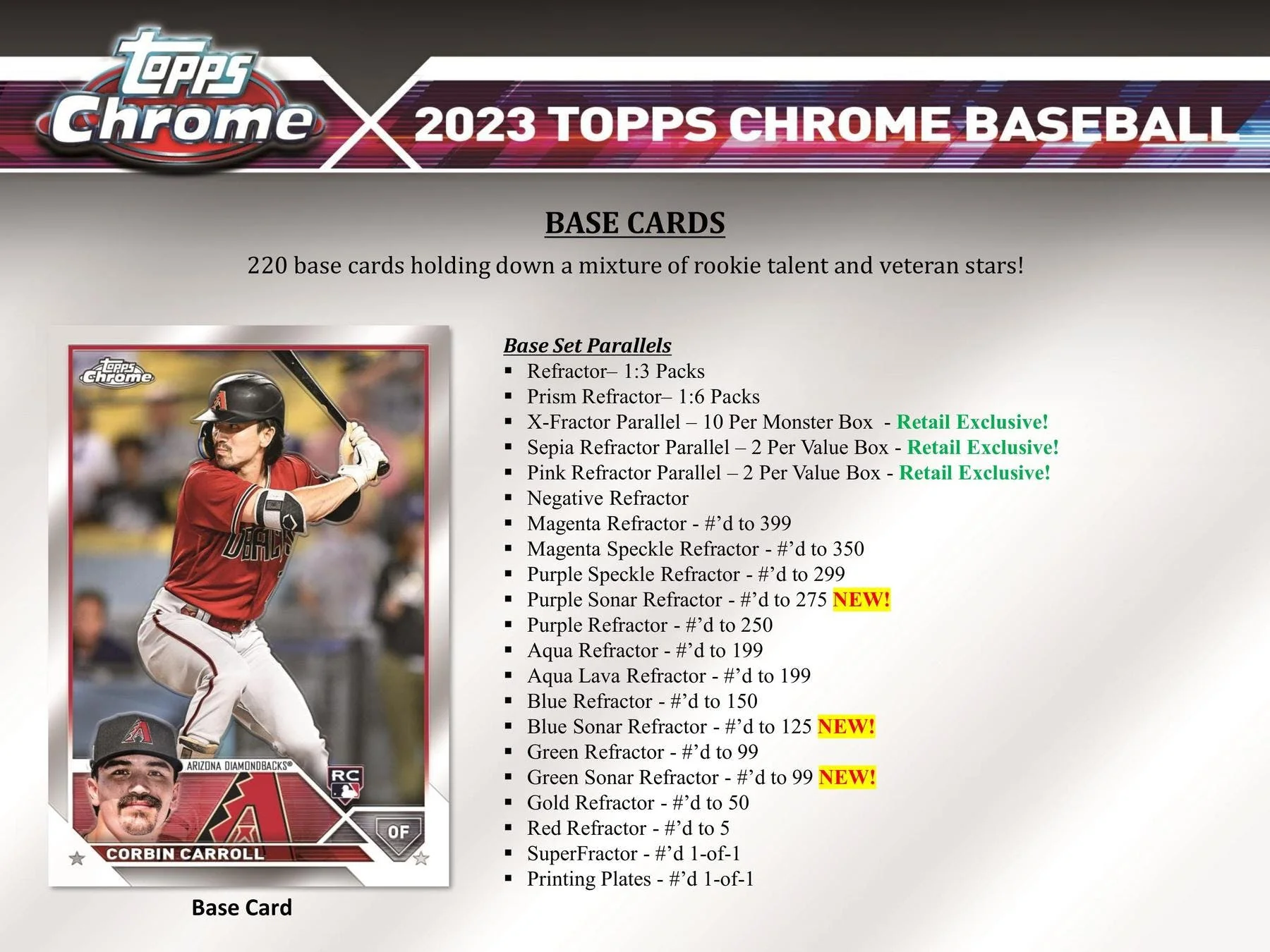 2023 Topps Chrome Baseball 8-Pack Blaster Box - Image 4