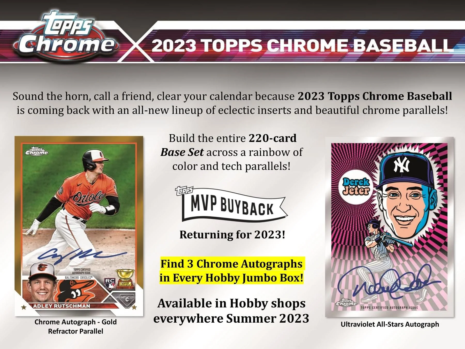 2023 Topps Chrome Baseball Hobby Jumbo Box - Image 2