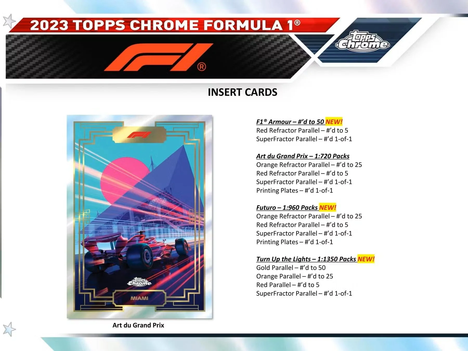 2023 Topps Chrome F1 Formula 1 Racing Hobby Box - Image 6