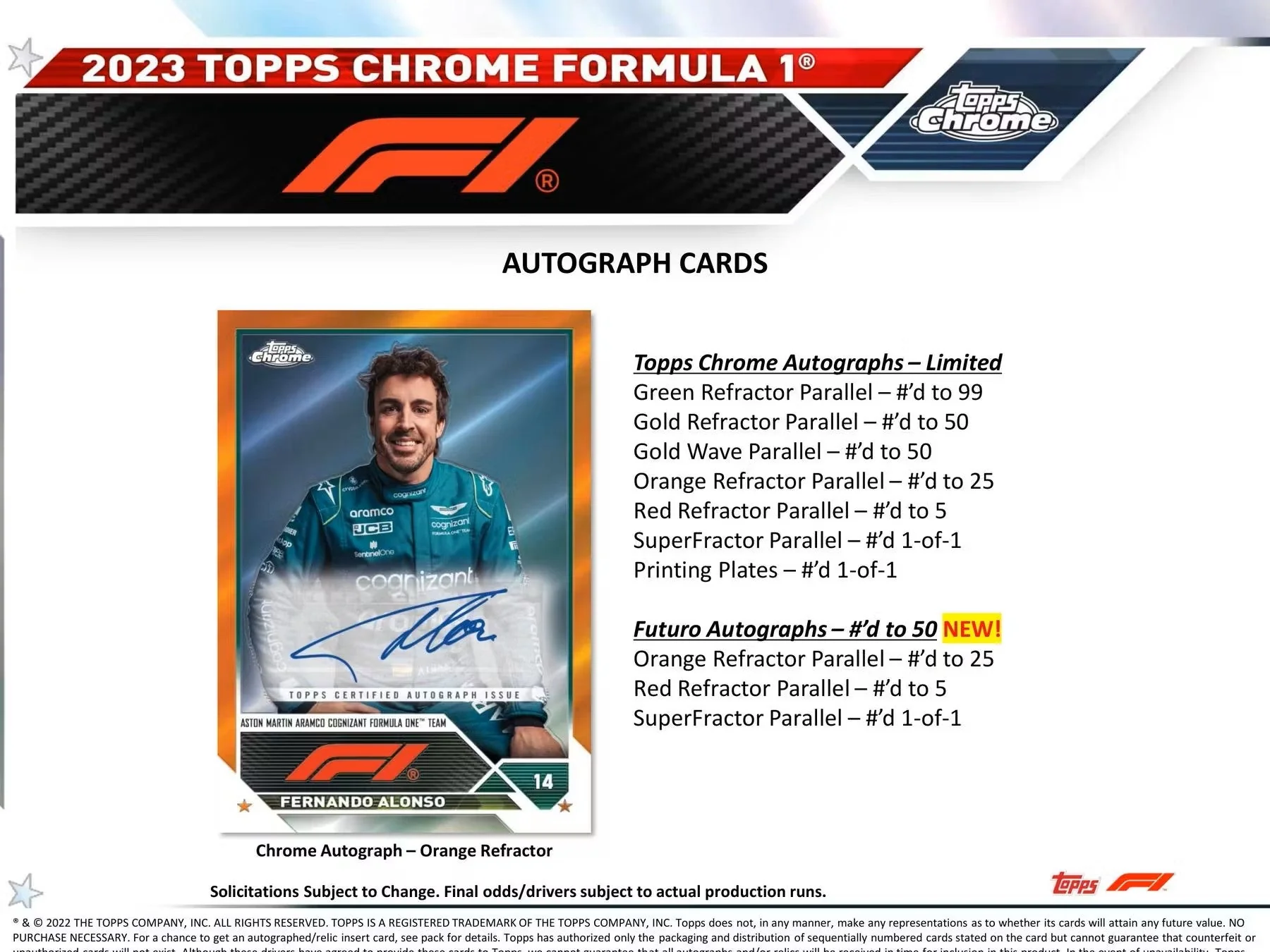 2023 Topps Chrome F1 Formula 1 Racing Hobby Box - Image 7