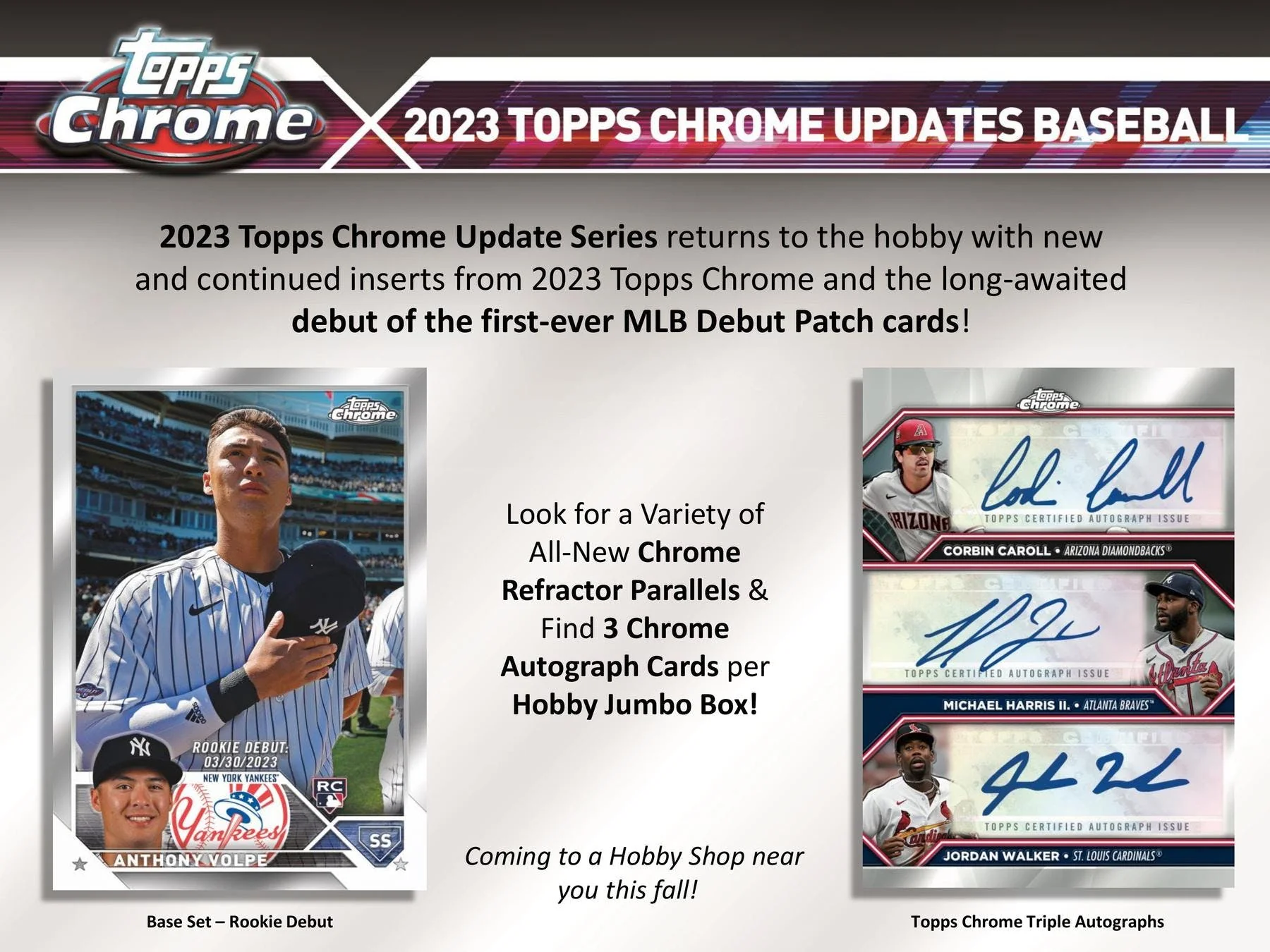 2023 Topps Chrome Update Series Baseball Hobby Jumbo Box - Image 4