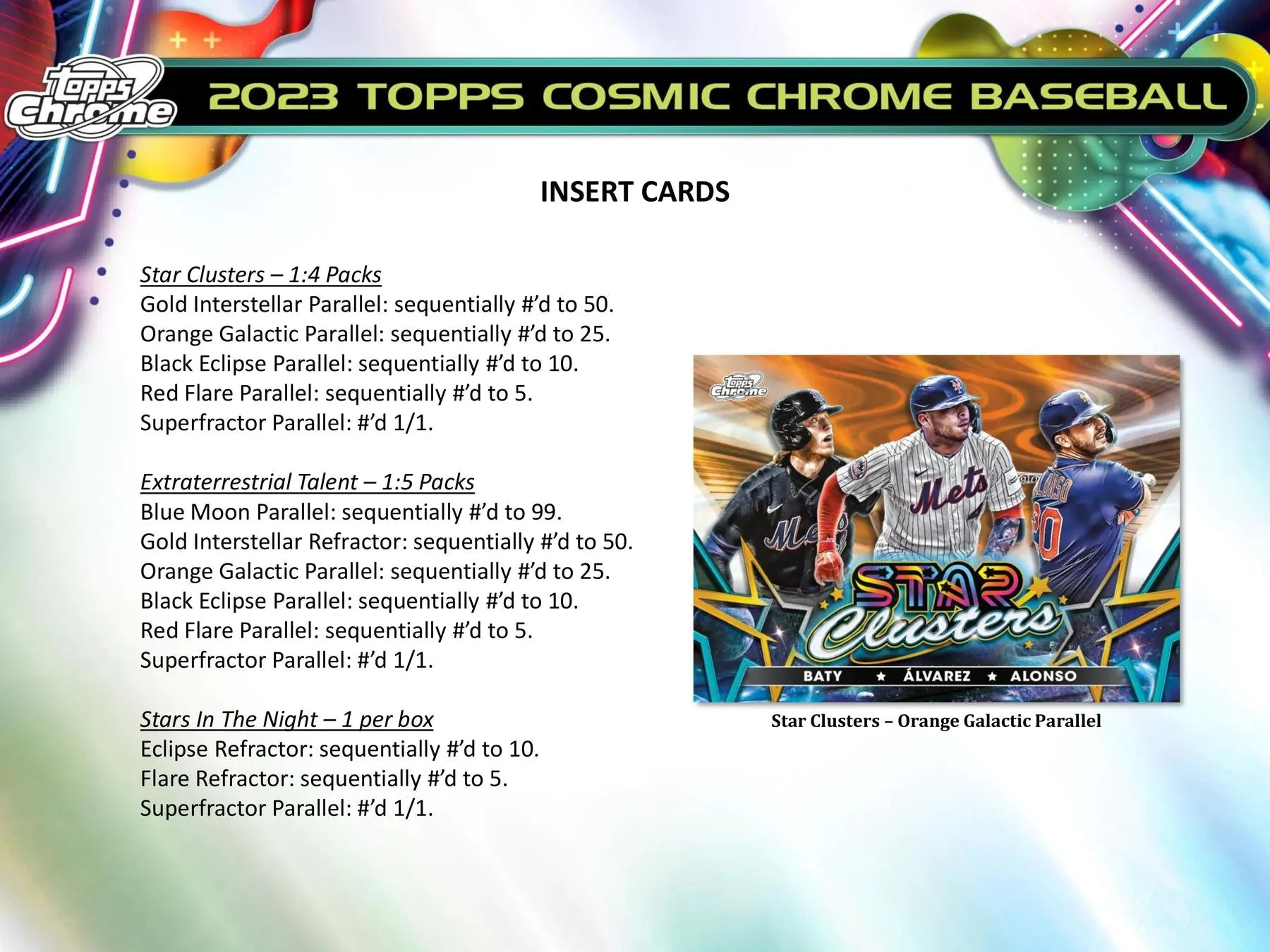 2023 Topps Cosmic Chrome Baseball Hobby Box - Image 7
