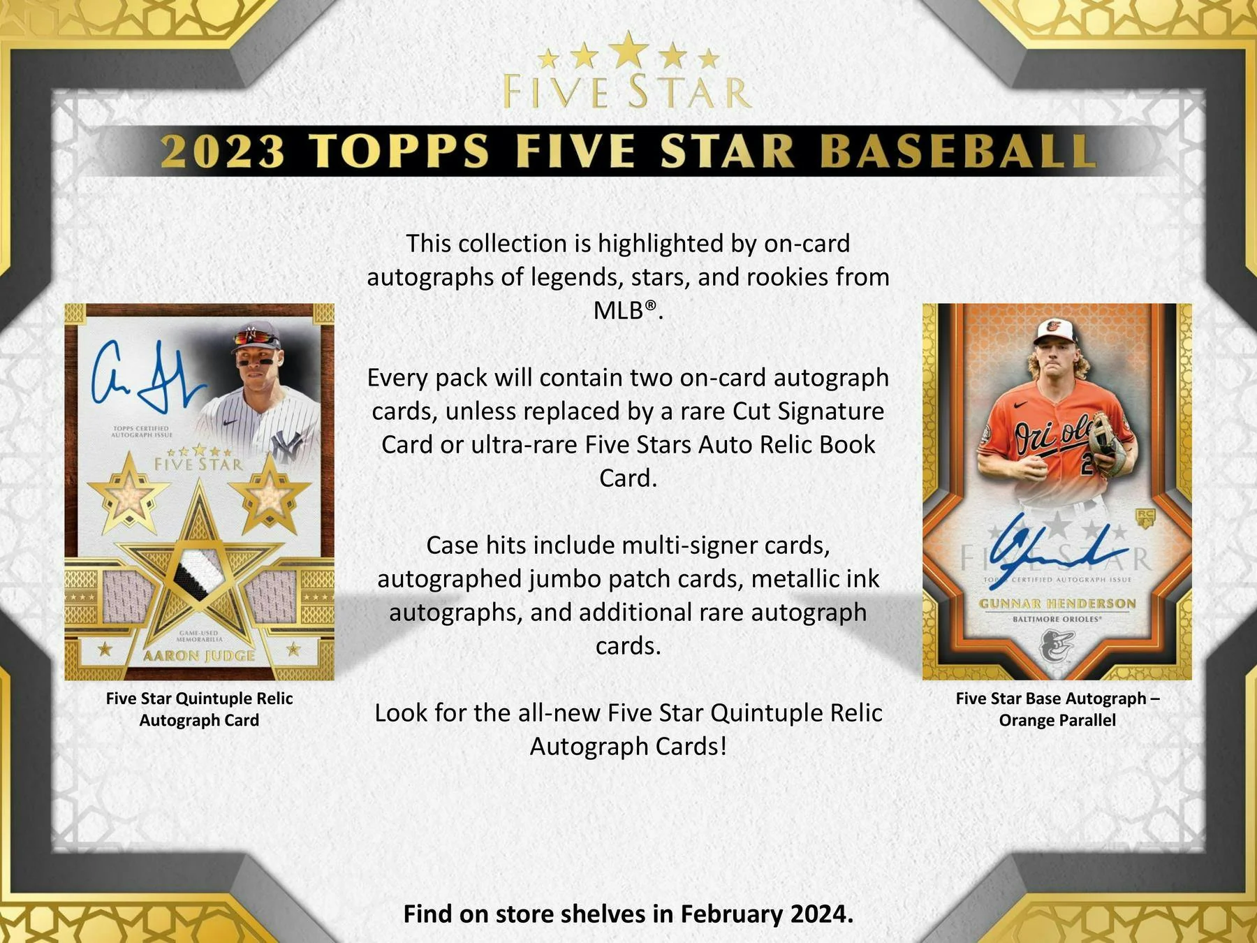 2023 Topps Five Star Baseball Hobby Box - Image 3