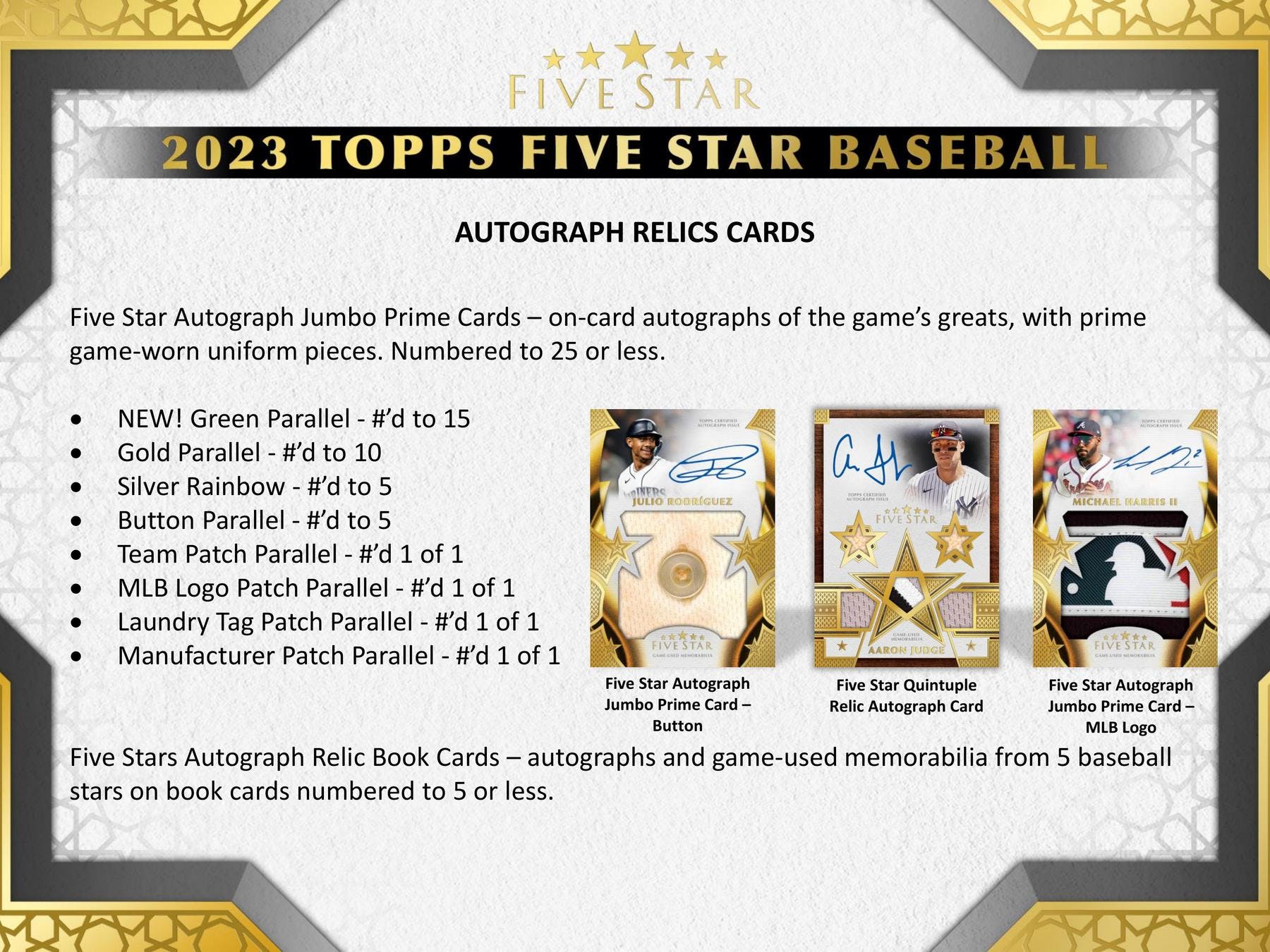 2023 Topps Five Star Baseball Hobby Box - Image 4