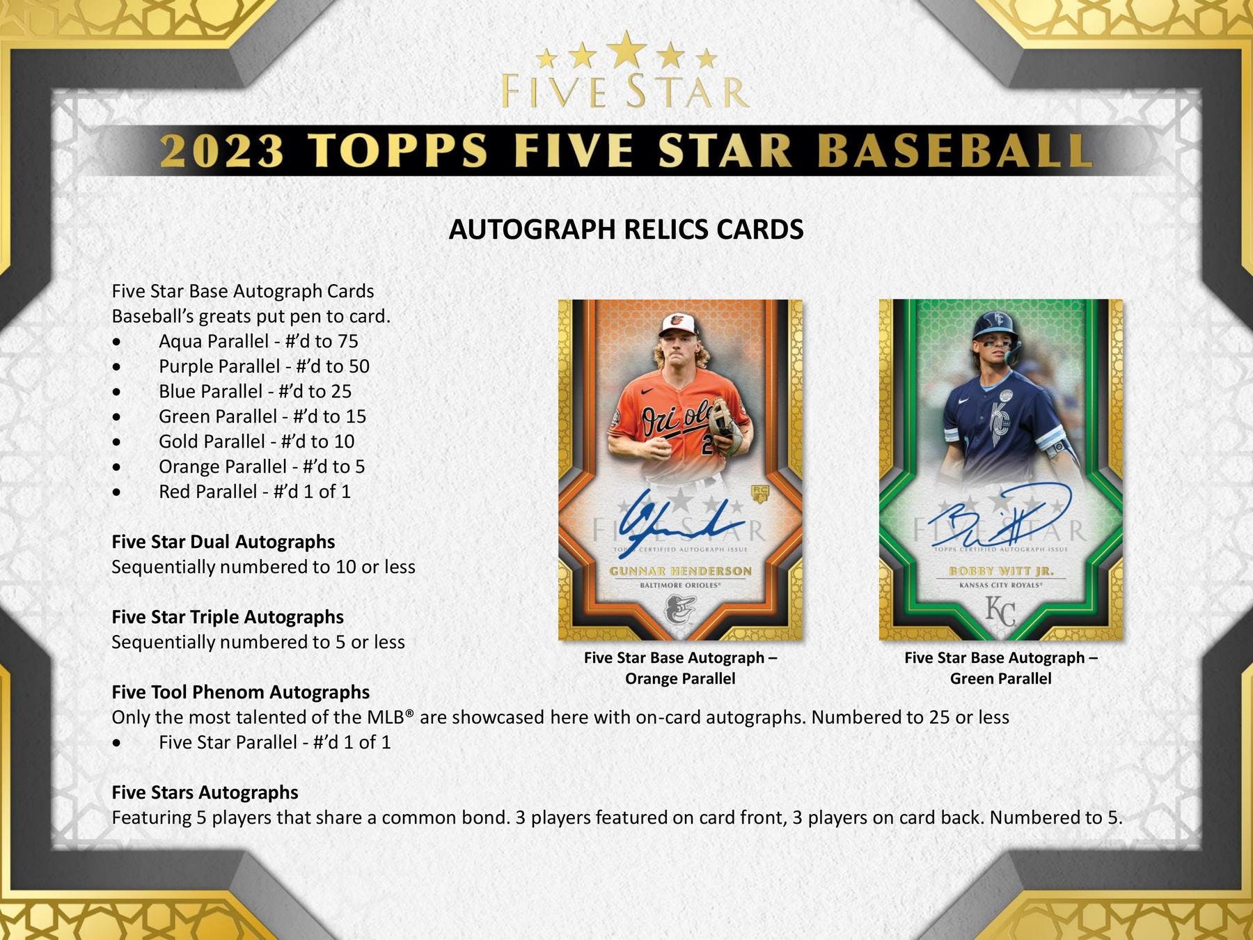 2023 Topps Five Star Baseball Hobby Box - Image 5
