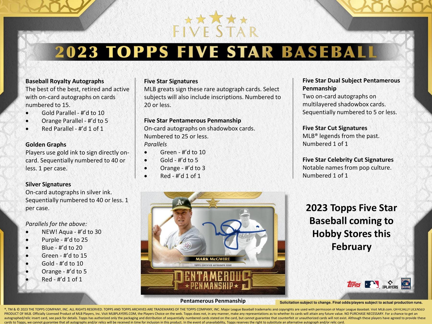 2023 Topps Five Star Baseball Hobby Box - Image 6
