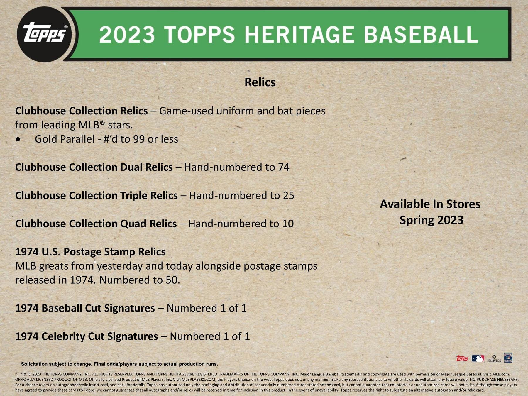 2023 Topps Heritage Baseball Blaster Box - Image 8