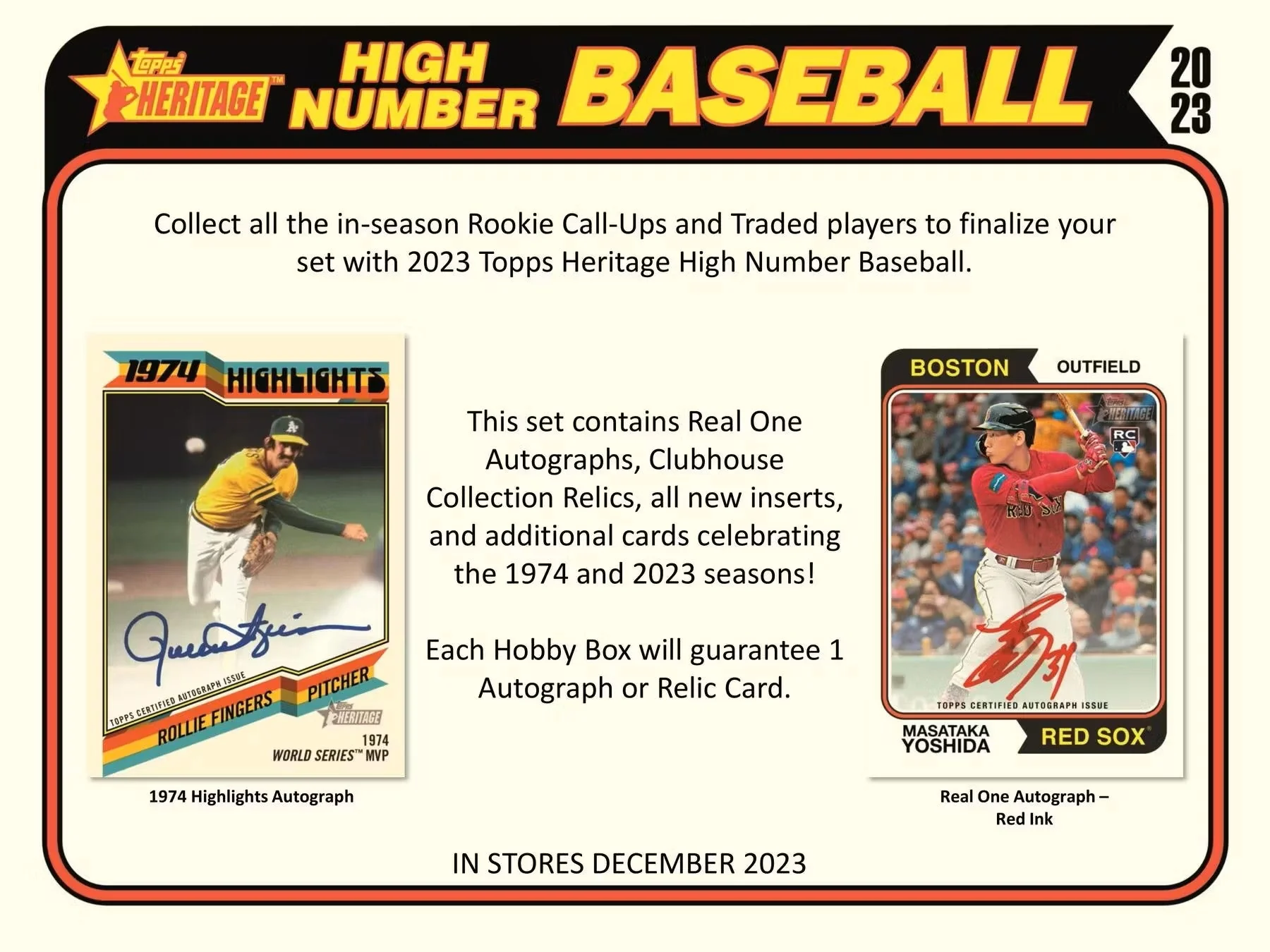 2023 Topps Heritage High Number Baseball Hobby Box - Image 4