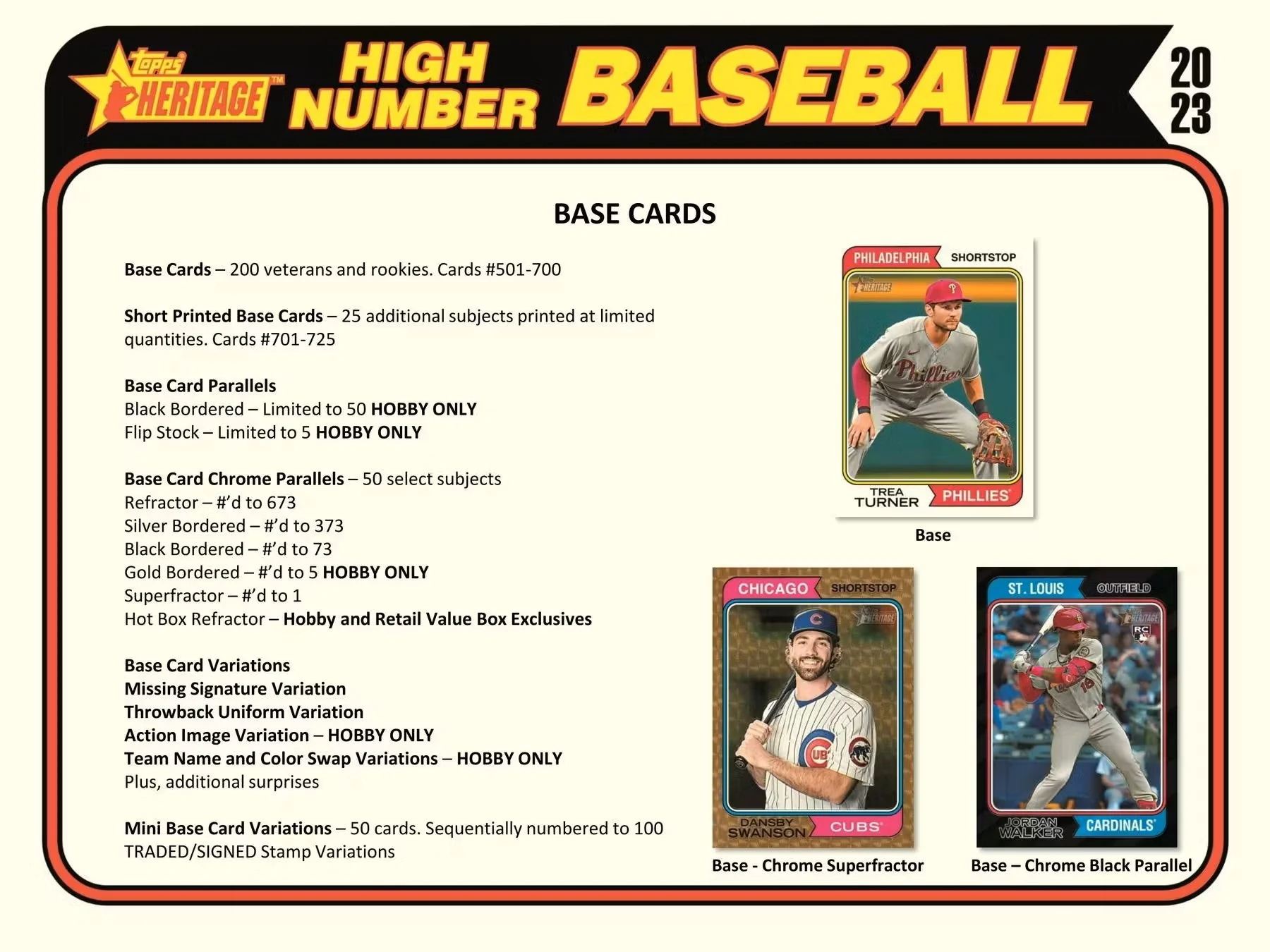 2023 Topps Heritage High Number Baseball Hobby Box - Image 5