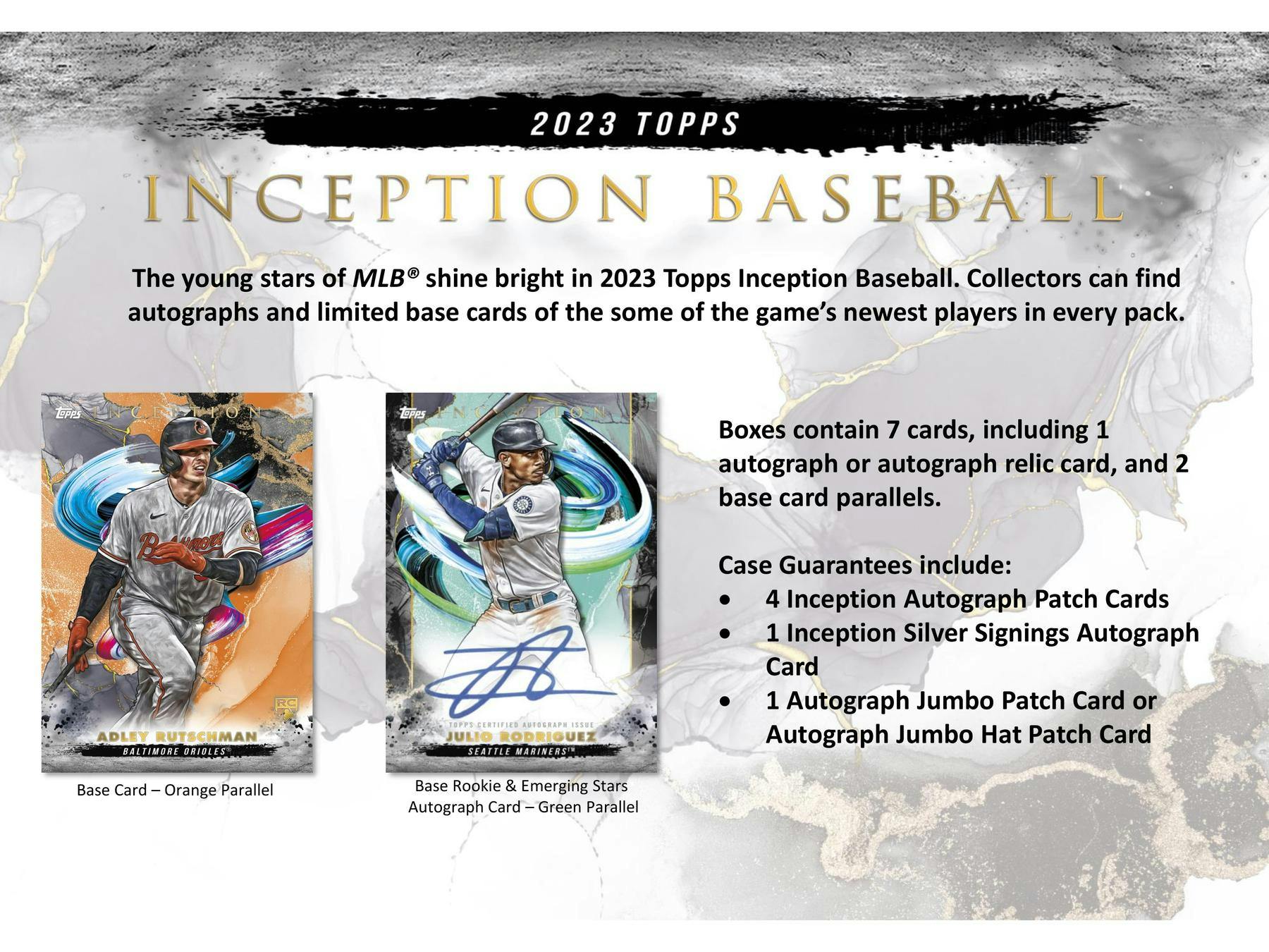 2023 Topps Inception Baseball Hobby Box - Image 3